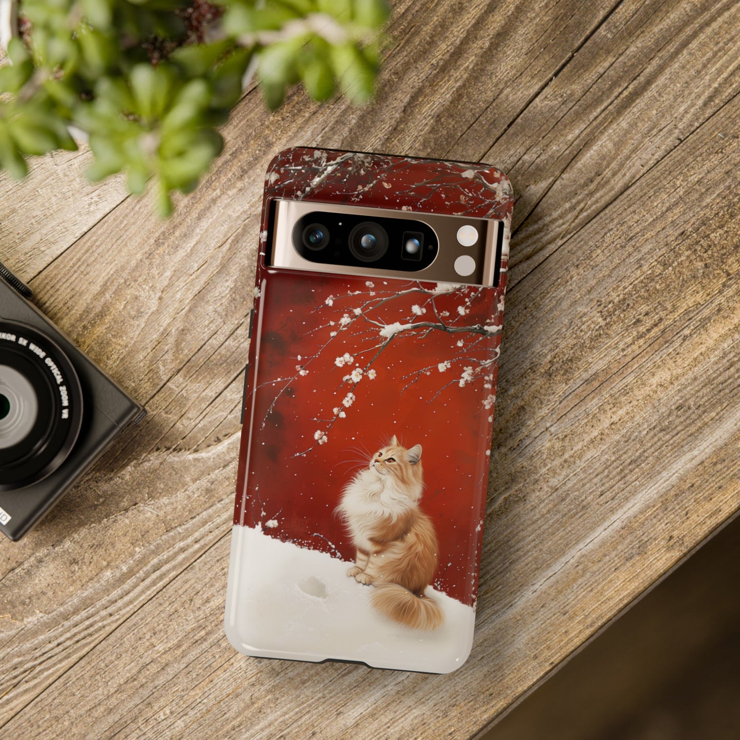Elegant Persian Cat Design Google Pixel Phone Case