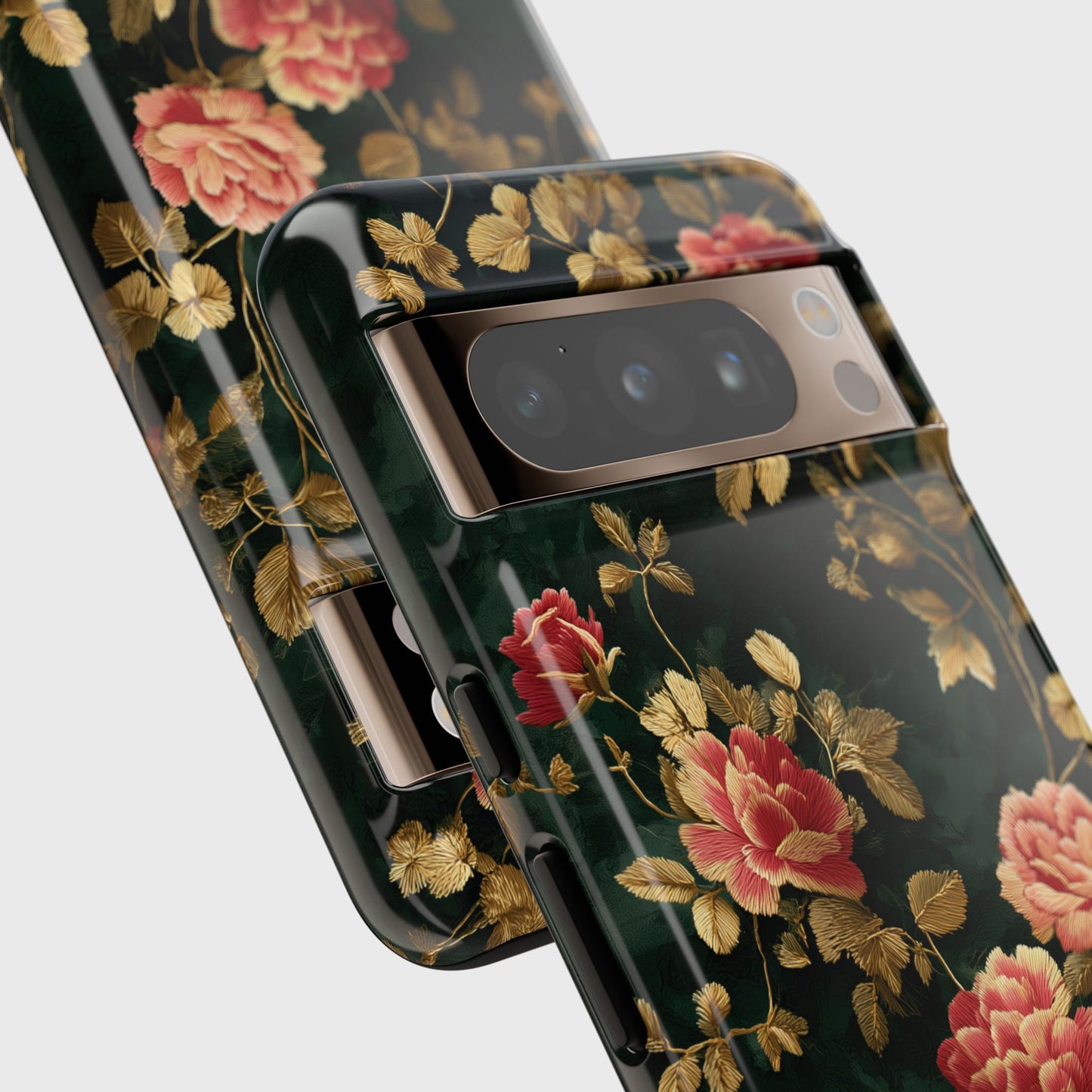 Crimson Bloom Design Phone Case for Google Pixel