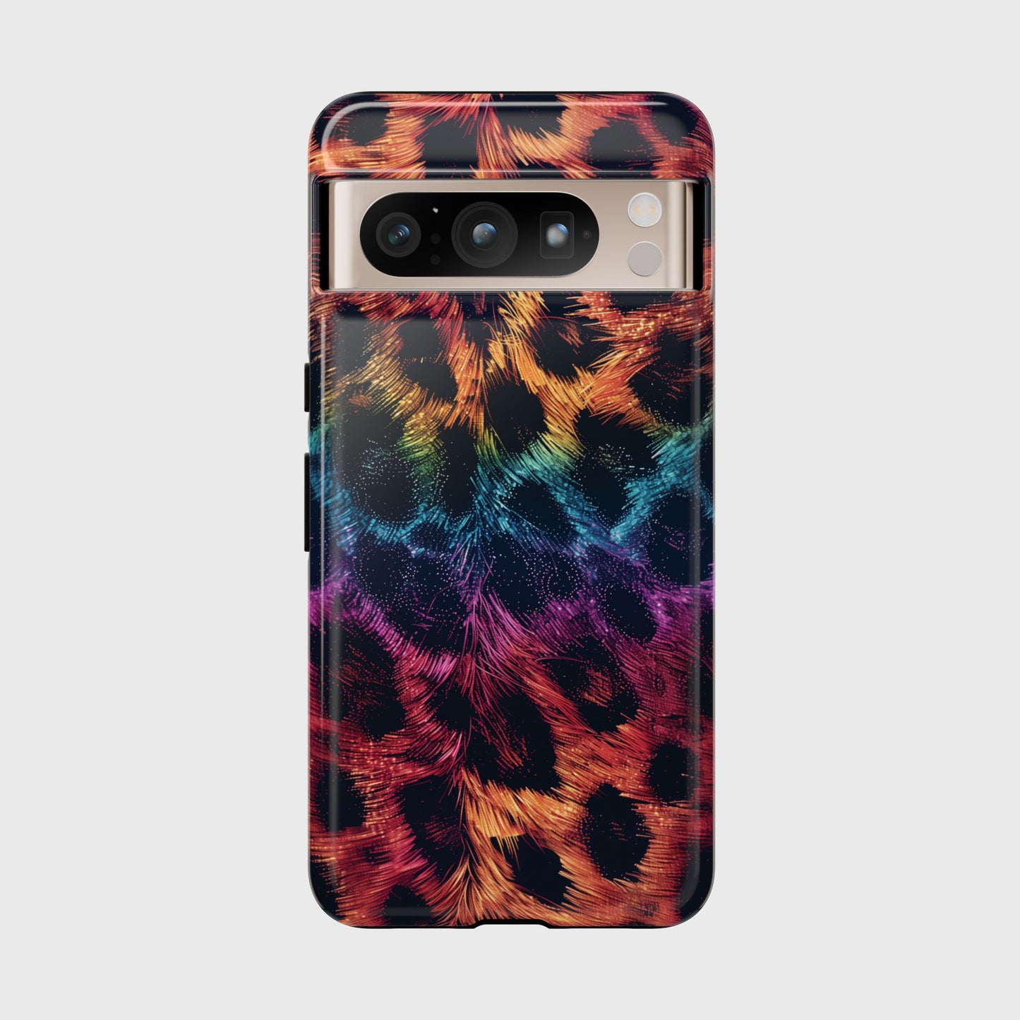 Rainbow Cheetah Pattern Design Phone Case for Google Pixel