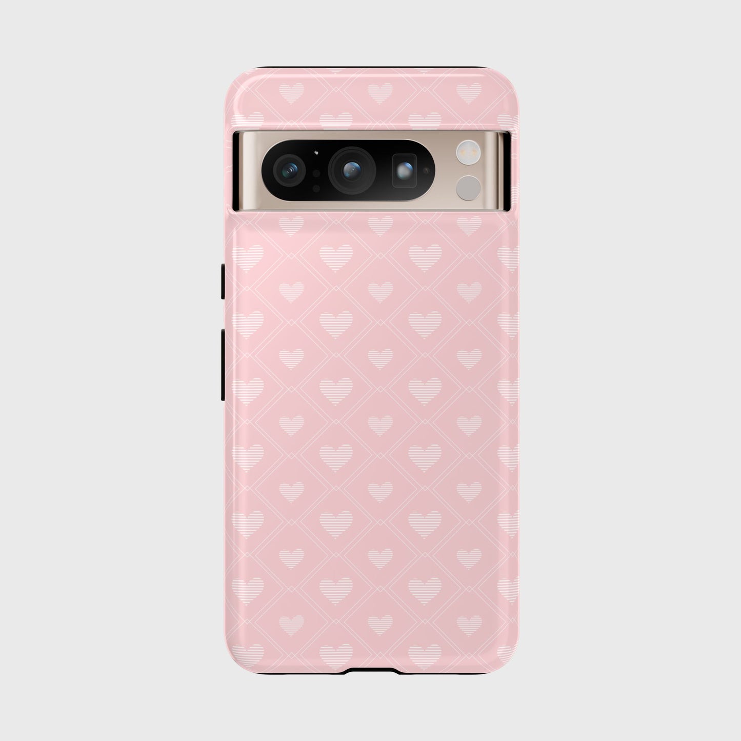 Cute Pink Hearts Pattern Design Phone Case for Google Pixel