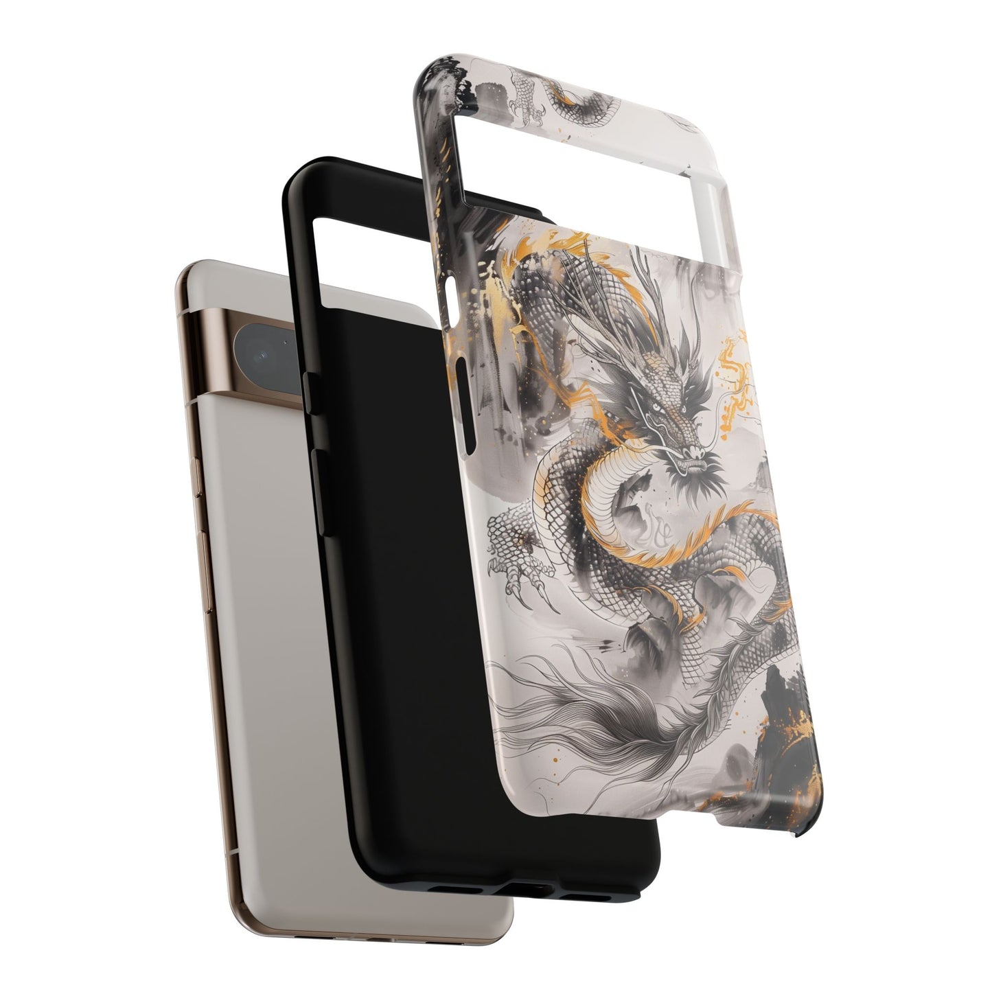 Chinese Watercolor Dragon Design Phone Case for Google Pixel