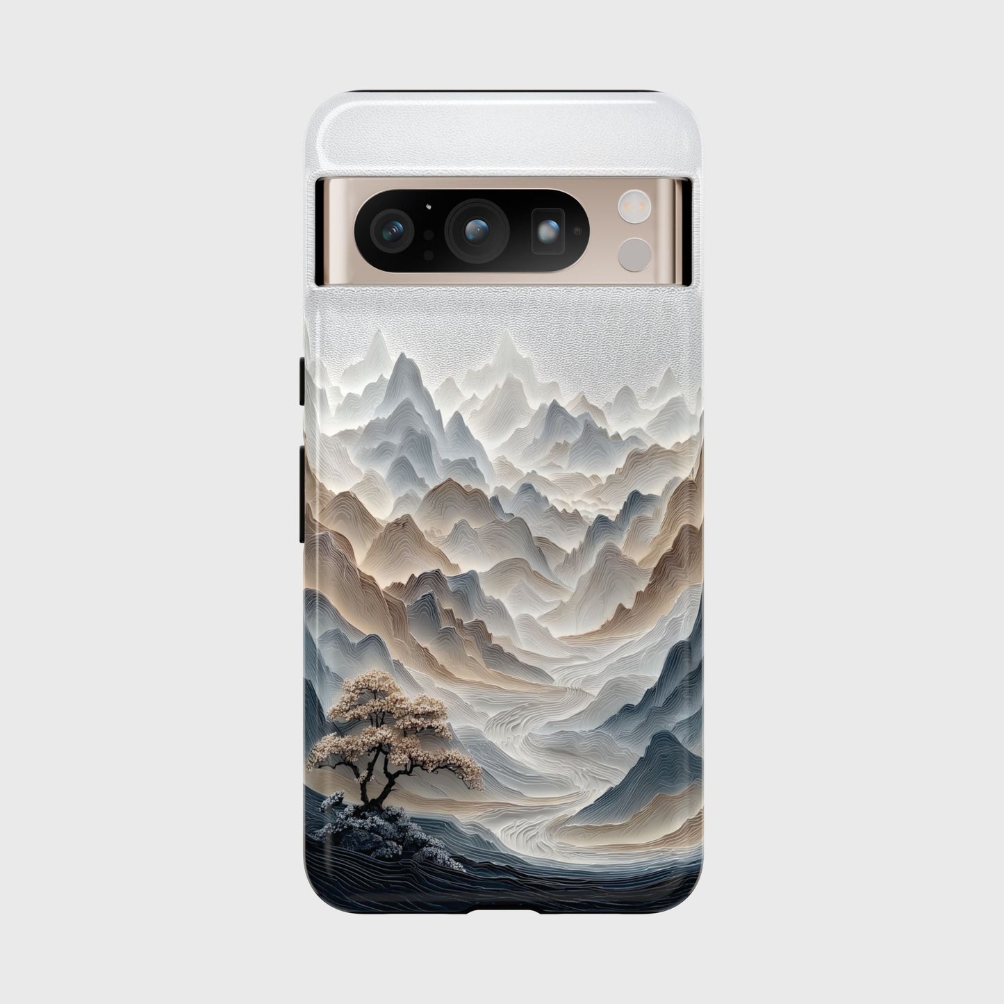 The Sweeping Valley – Sculptural Mountain Design Phone Case for Google Pixel