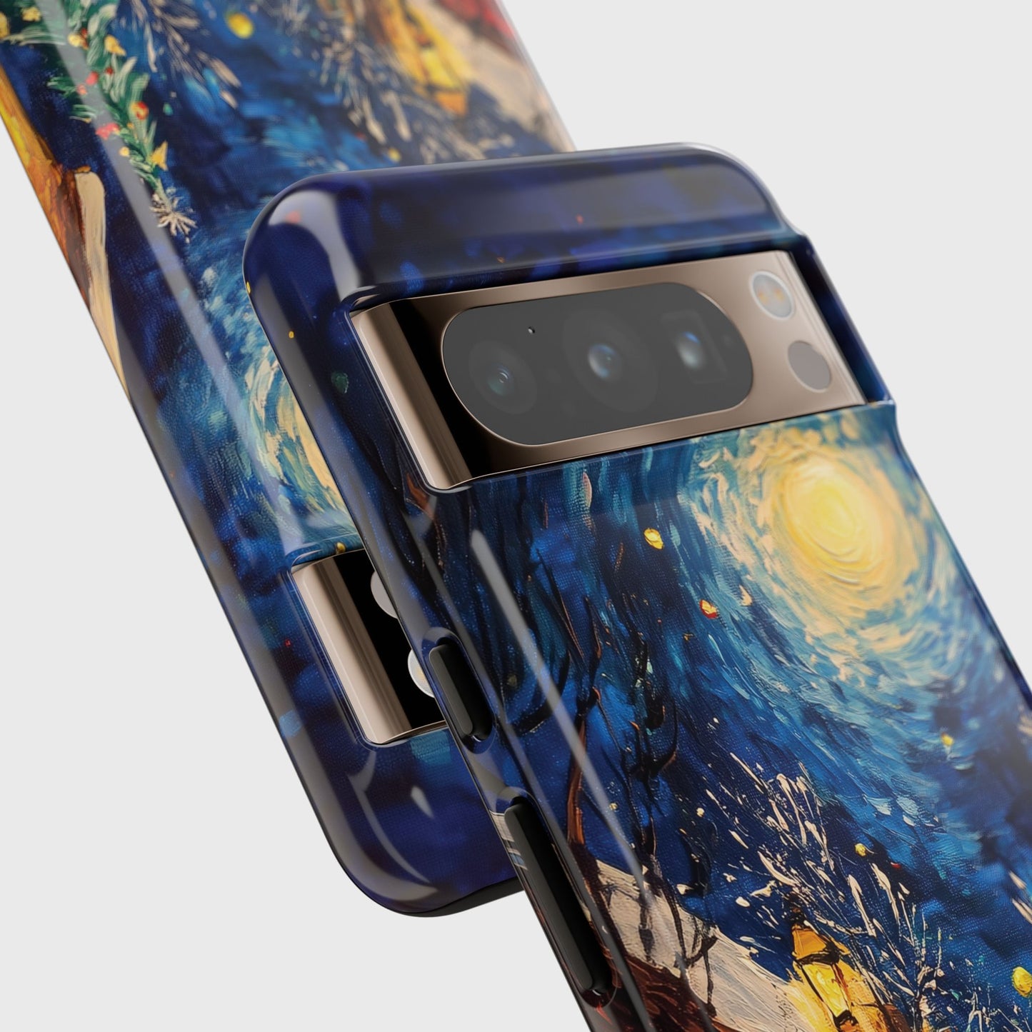 Van Gogh Inspired Christmas Night Design Google Pixel Phone Case