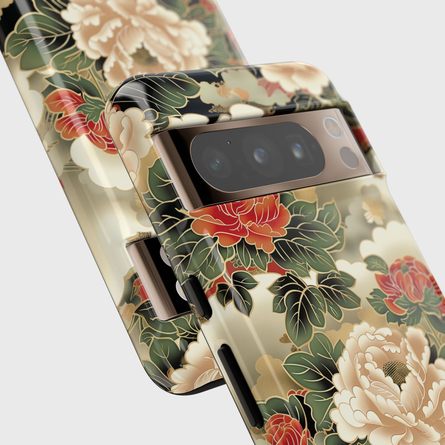 Peonies Japanese Art Floral Design Phone Case for Google Pixel