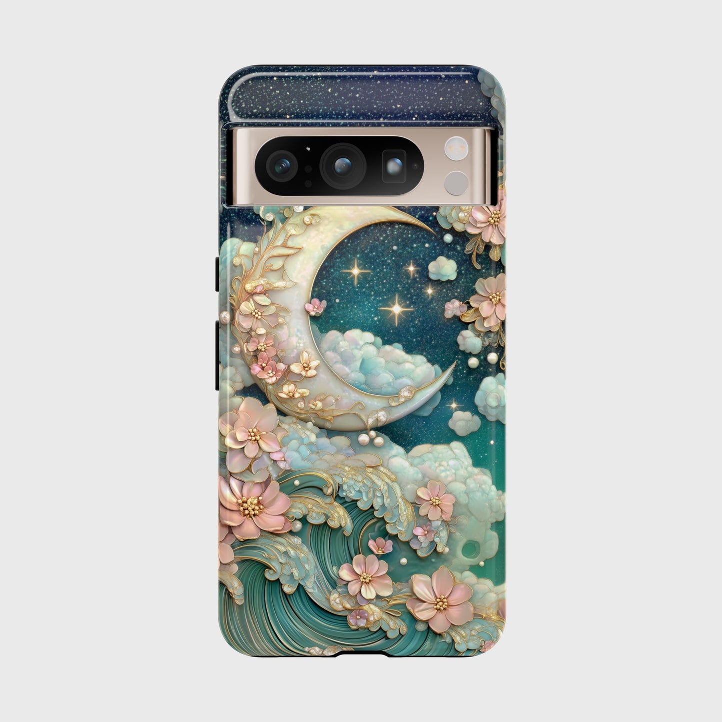 Dreamy Crescent Moon Design Phone Case for Google Pixel