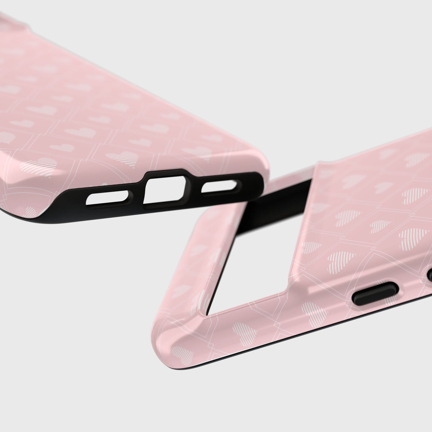 Cute Pink Hearts Pattern Design Phone Case for Google Pixel