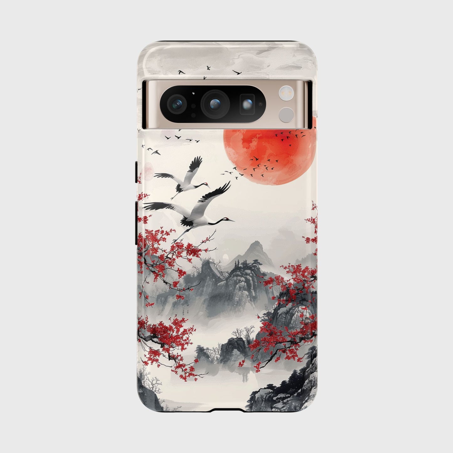 Elegant Japanese Landscape Art Design Phone Case for Google Pixel