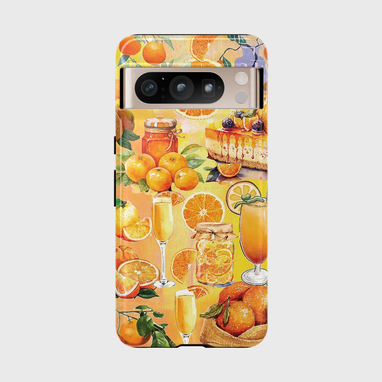 Orange Collage Design Phone Case for Google Pixel