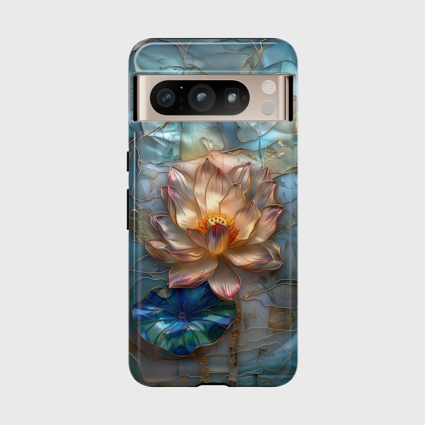 Lotus Flower Stained Glass Design Google Pixel Phone Case