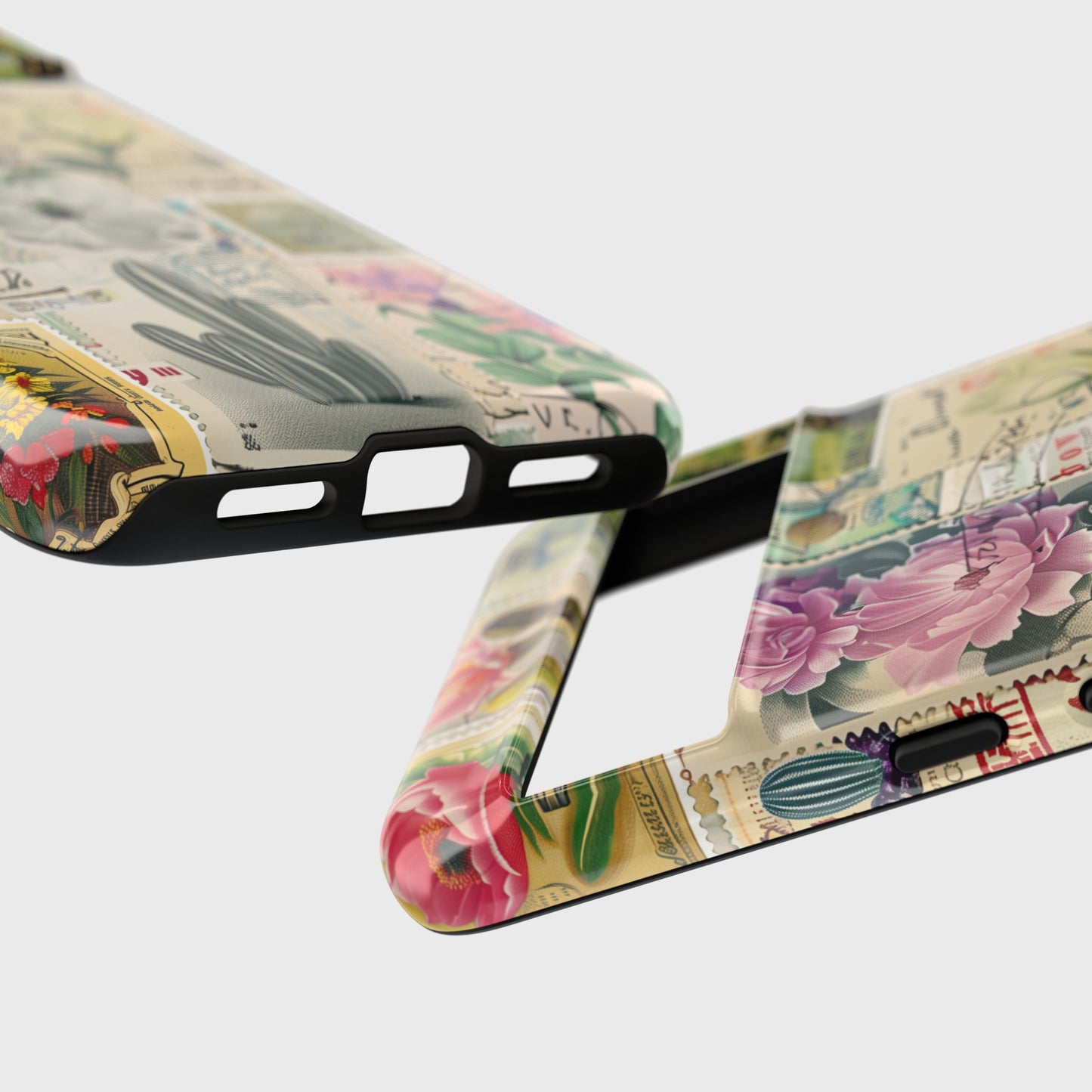 Vintage Botanical Floral Stamps Collage Design Google Pixel Phone Case