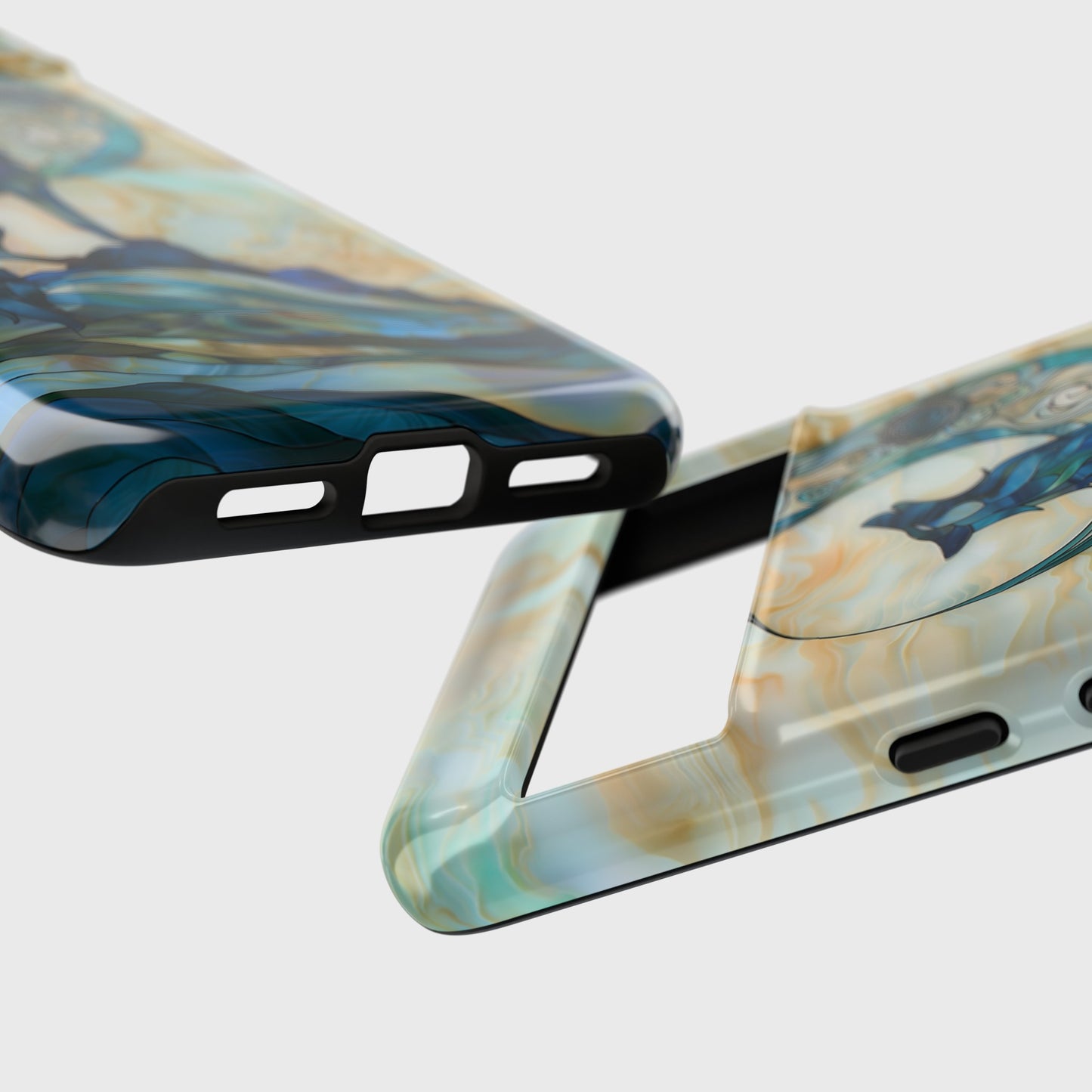Howling Wolf Stained Glass Design Phone Case for Google Pixel