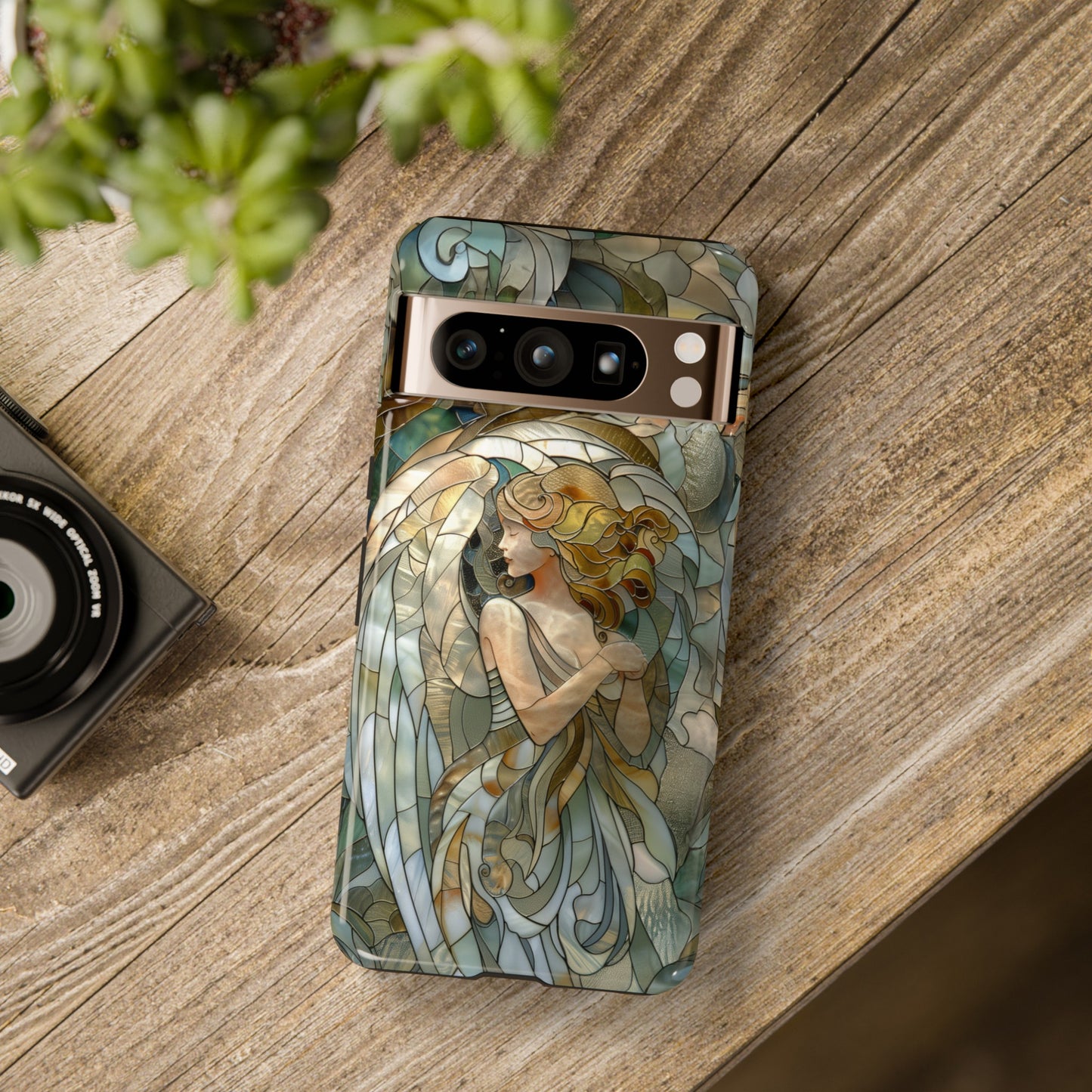 Angel Stained Glass Design Google Pixel Phone Case