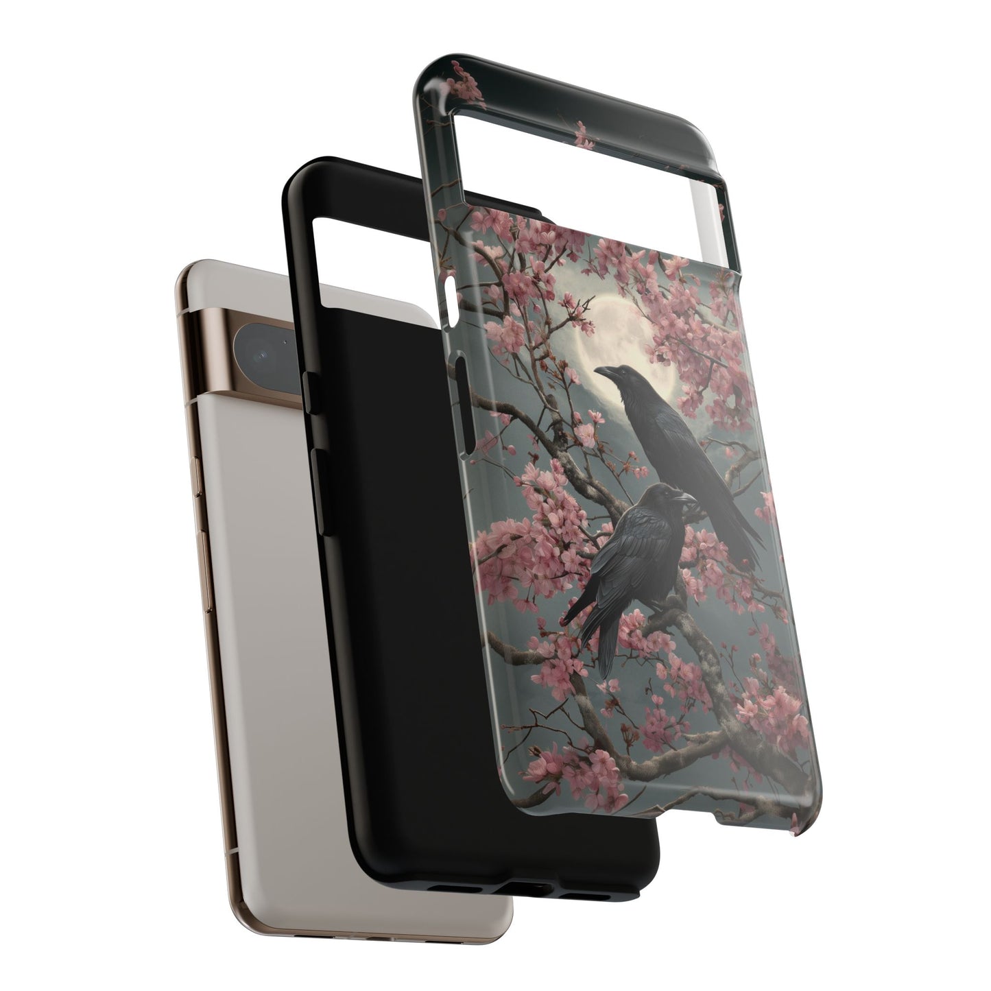 Ravens in Bloom Design Phone Case for Google Pixel