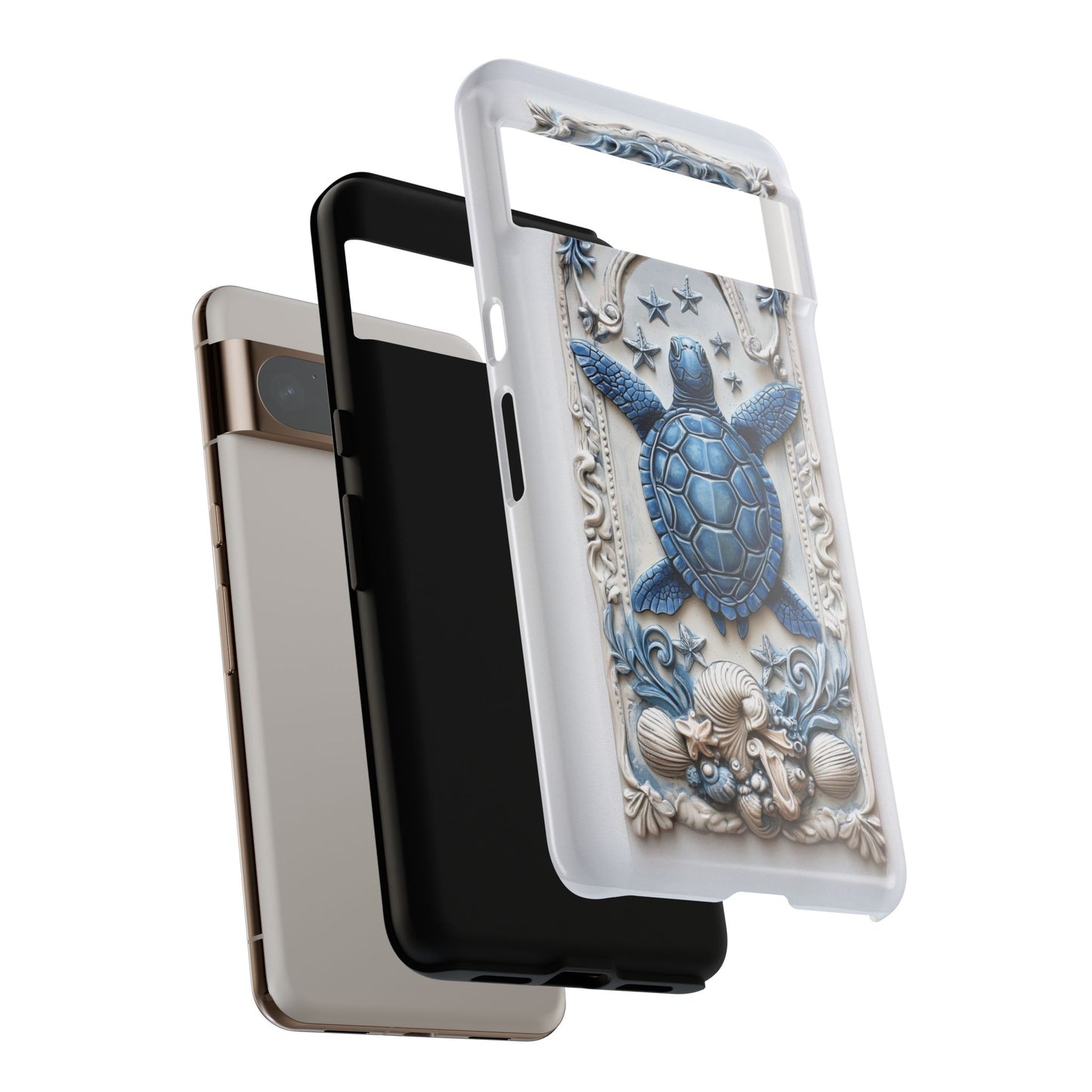 Elegant Turtle Sculpture Design Phone Case for Google Pixel