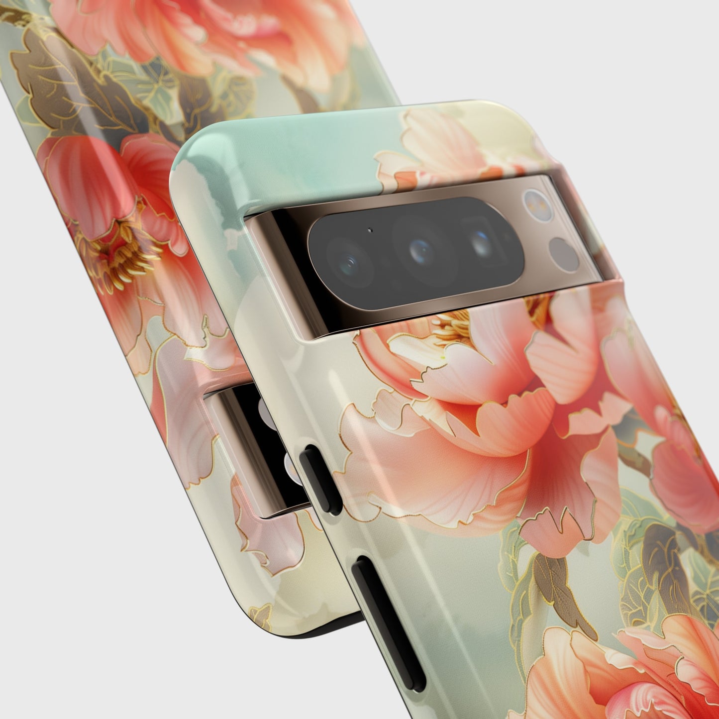 Peony Flowers Japanese Art Design Google Pixel Phone Case