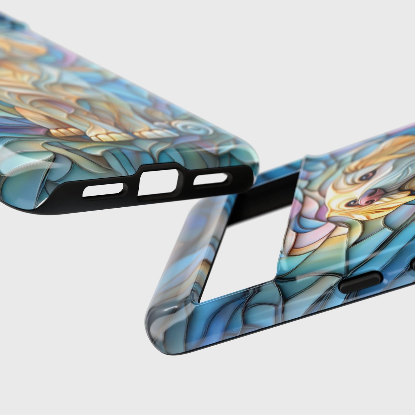 Golden Retriever Puppy Stained Glass Design Phone Case for Google Pixel
