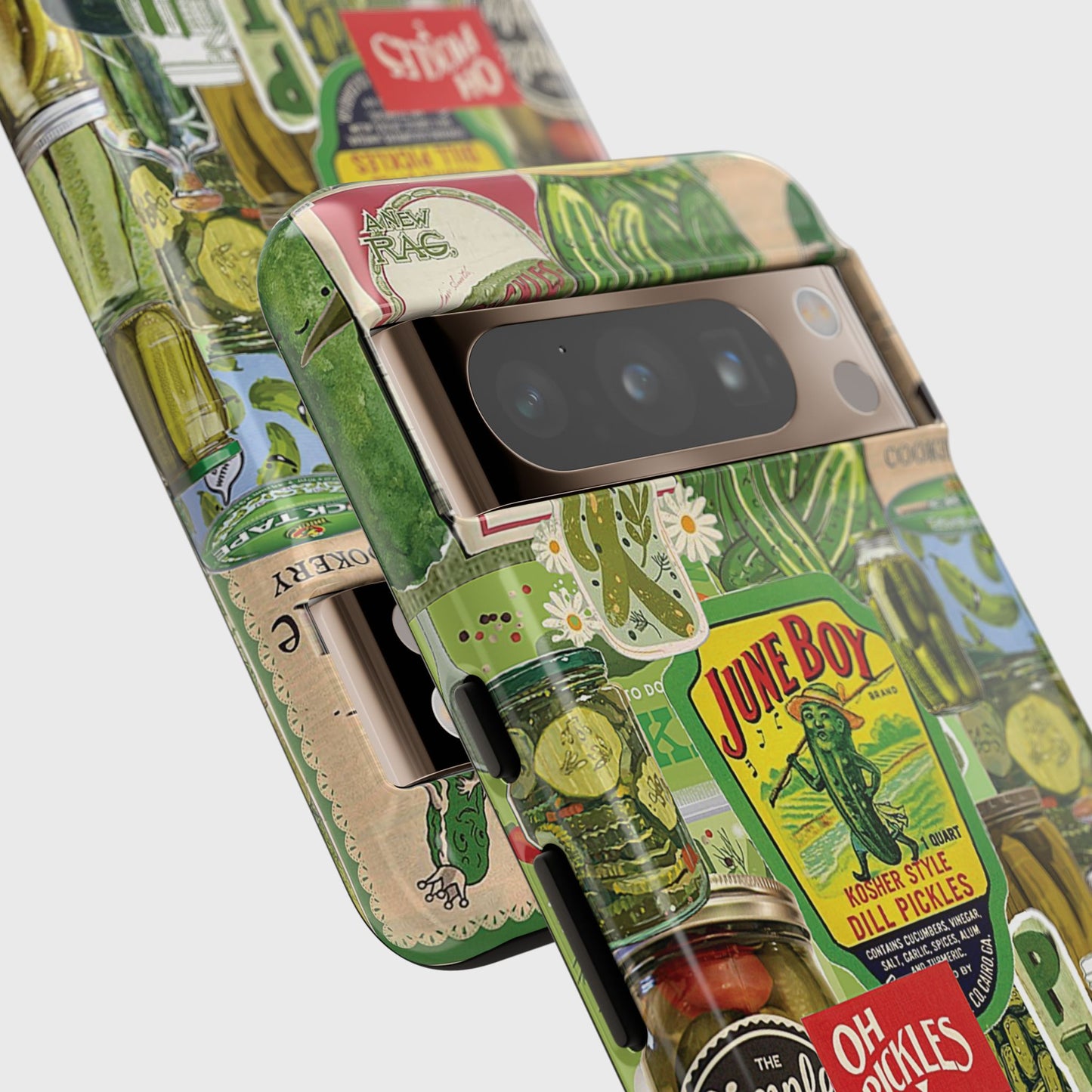 Vintage Pickle Collage Design Phone Case for Google Pixel
