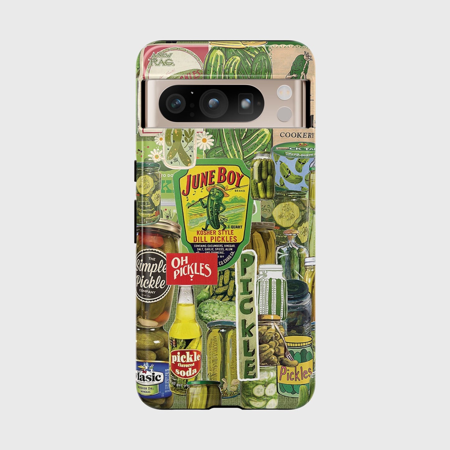 Vintage Pickle Collage Design Phone Case for Google Pixel