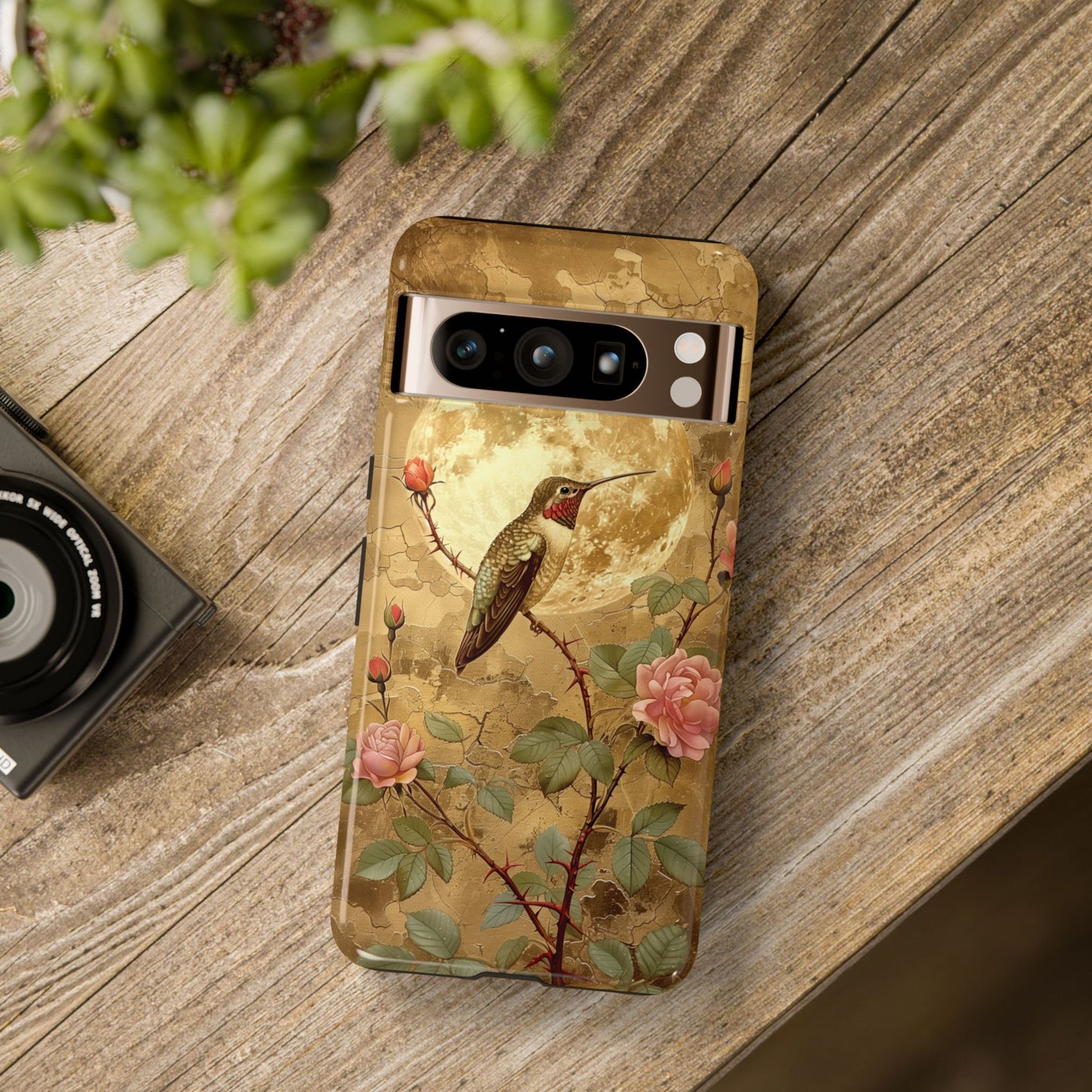 Vintage Grunge Hummingbird Design Phone Case for Google Pixel