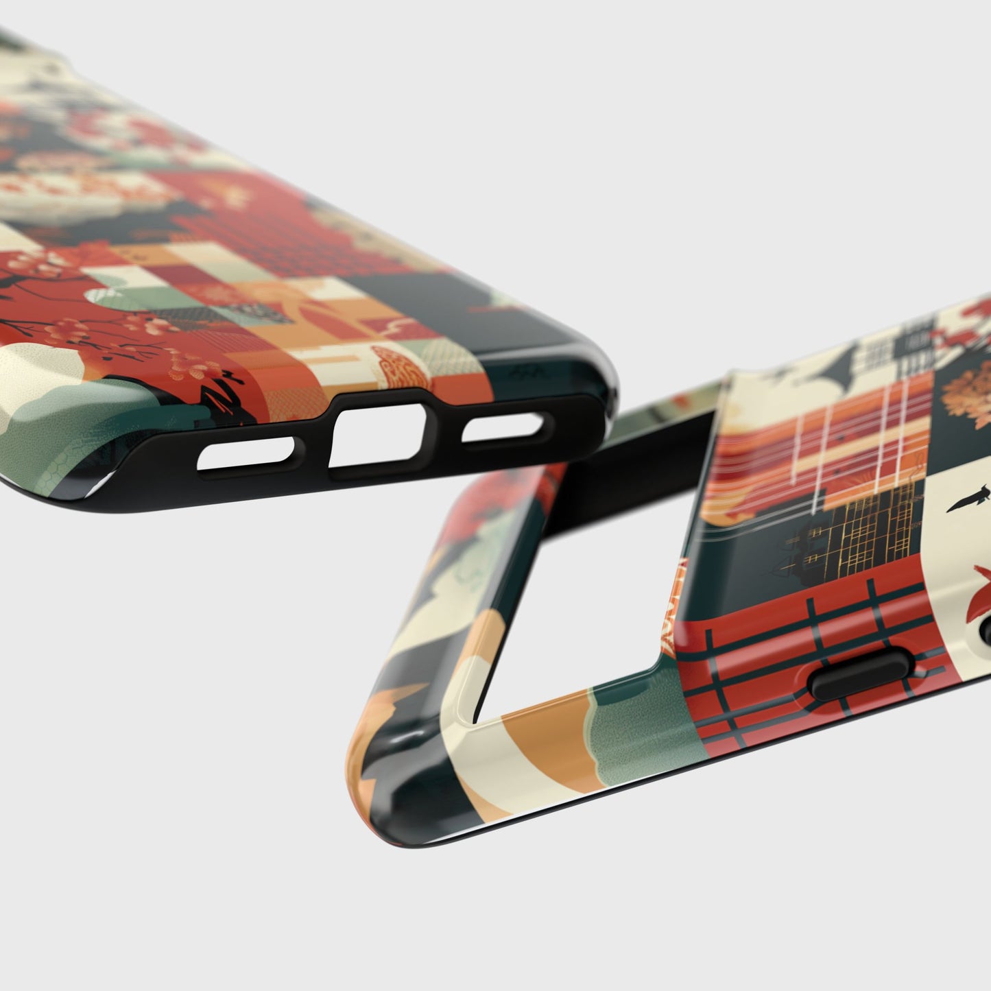 Modern Japanese Illustration Collage Design Phone Case for Google Pixel