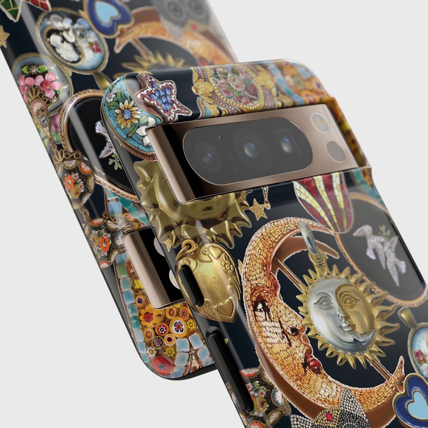 Mosaic Charm Vintage Collage Design Phone Case for Google Pixel