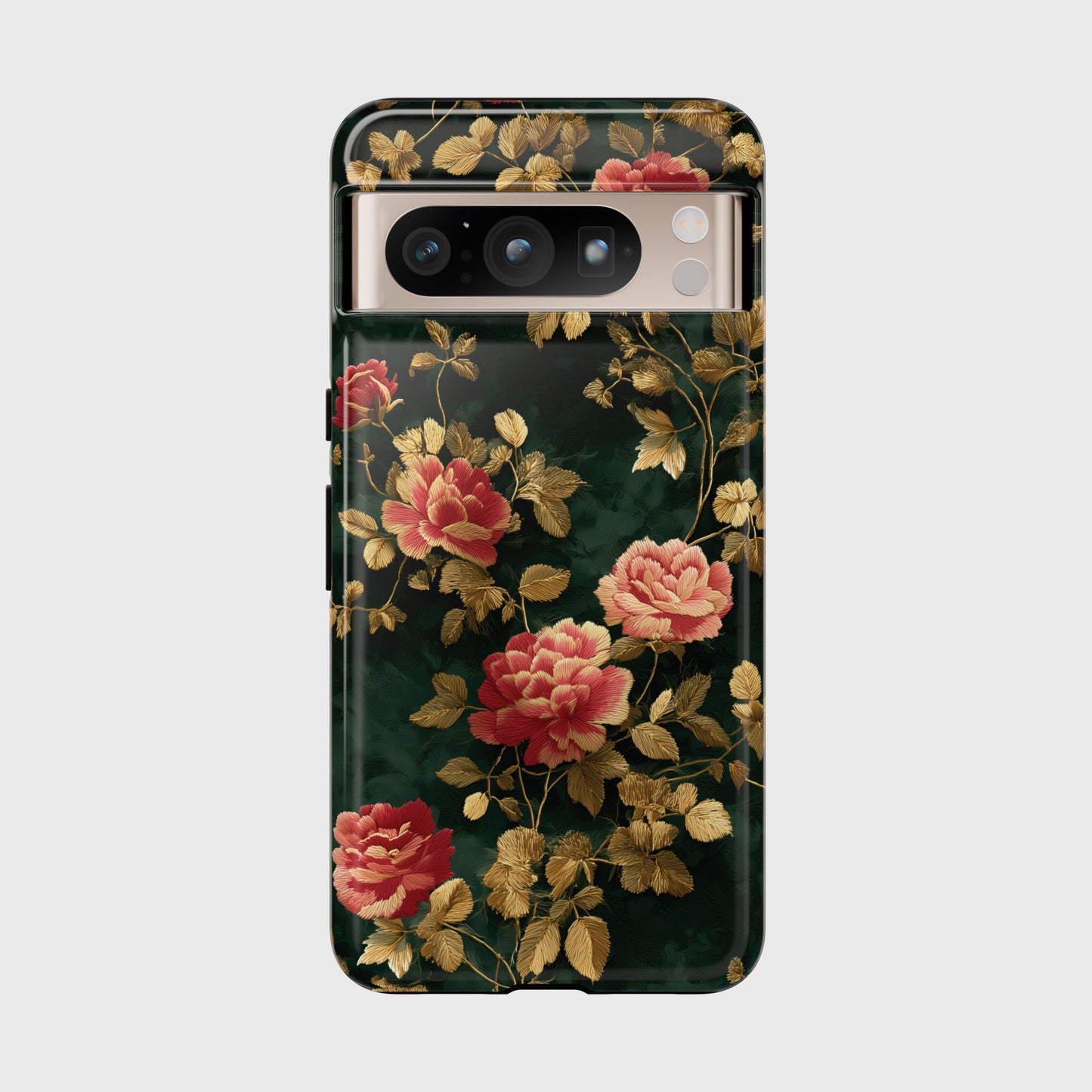 Crimson Bloom Design Phone Case for Google Pixel
