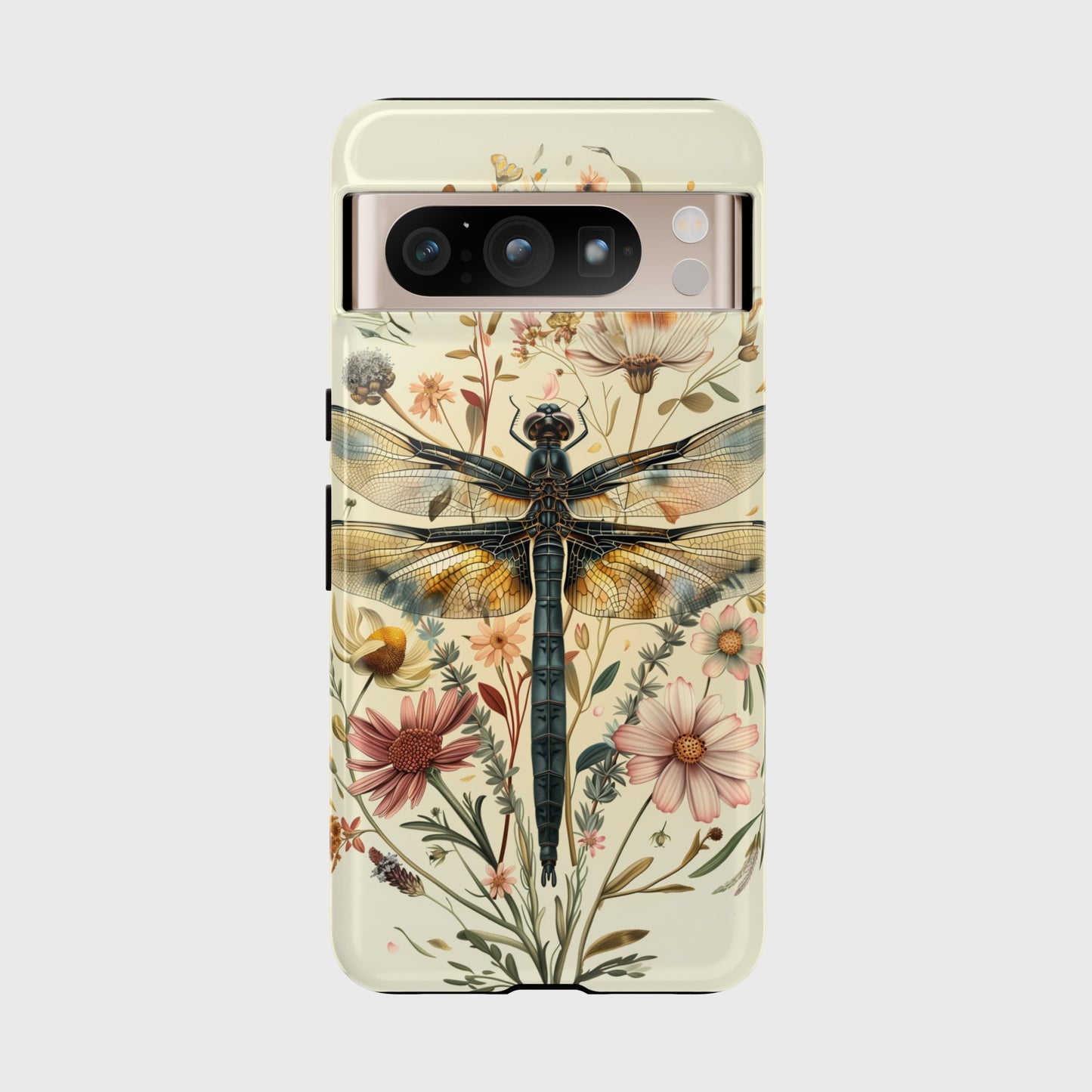 Botanical Dragonfly Design Google Pixel Phone Case