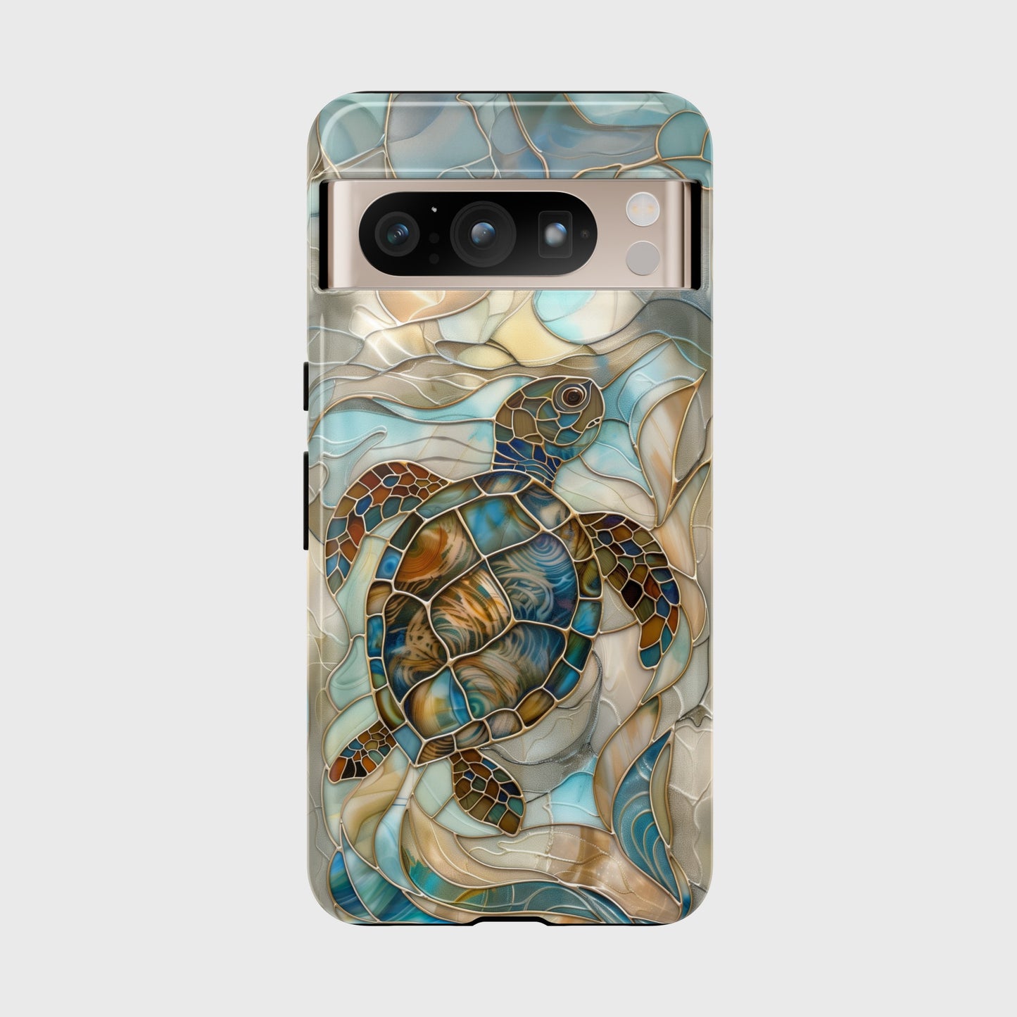 Turtle Stained Glass Design 2 Google Pixel Phone Case