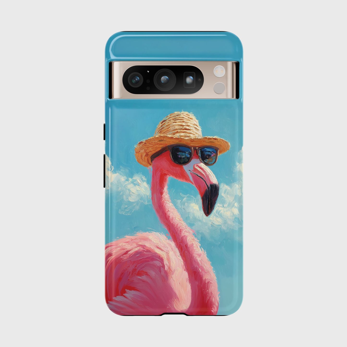Vacation Mode – Painted Flamingo Design Phone Case for Google Pixel