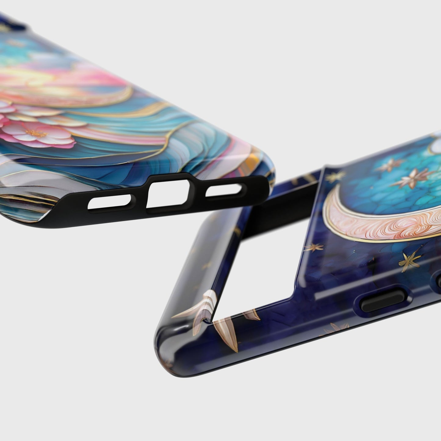 Crescent Moon Stained Glass Design Phone Case for Google Pixel