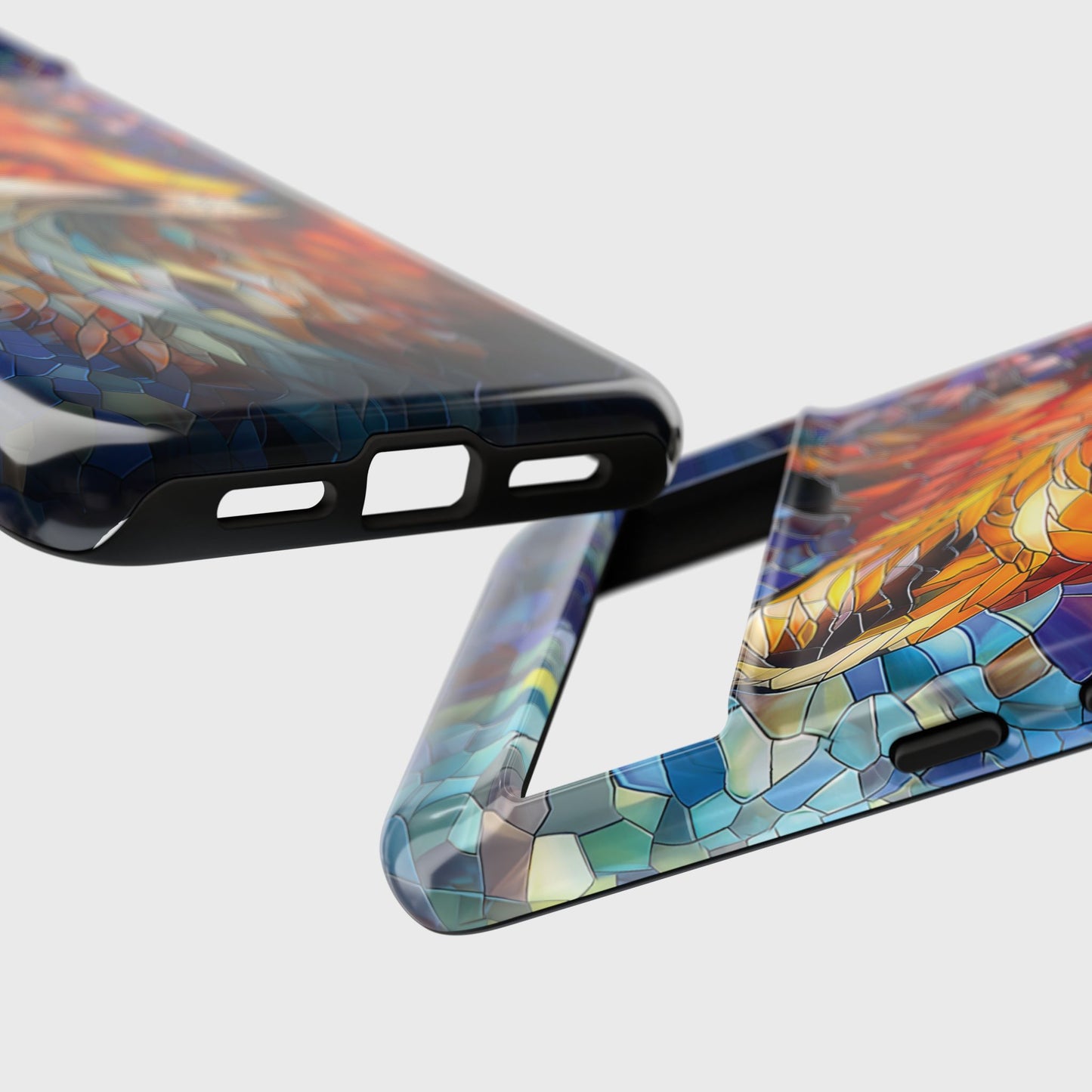 Orange Fox Stained Glass Design Phone Case for Google Pixel