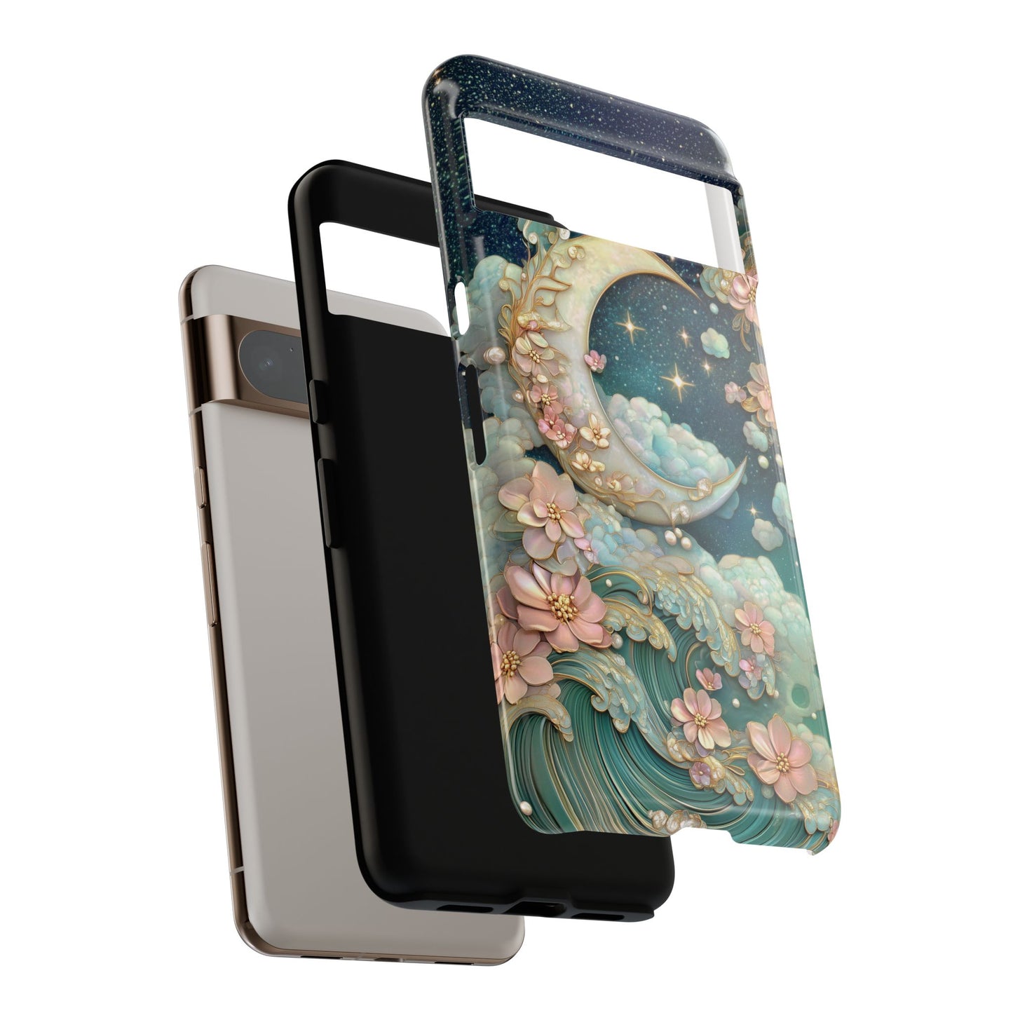 Dreamy Crescent Moon Design Phone Case for Google Pixel