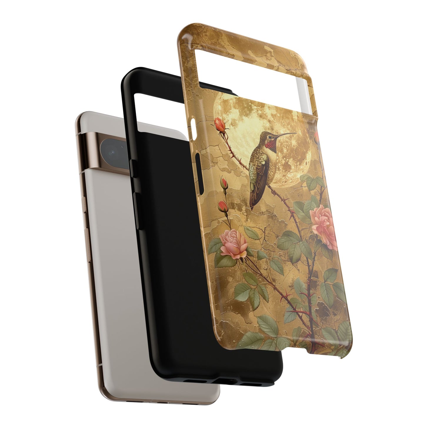 Vintage Grunge Hummingbird Design Phone Case for Google Pixel