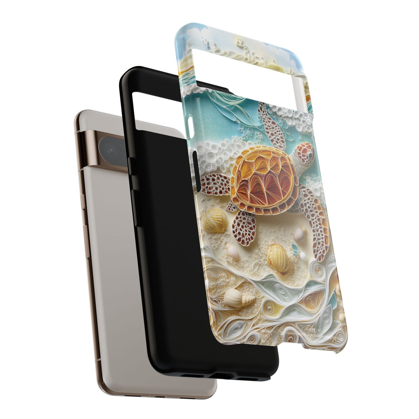 Turtle on the Beach Design Phone Case for Google Pixel