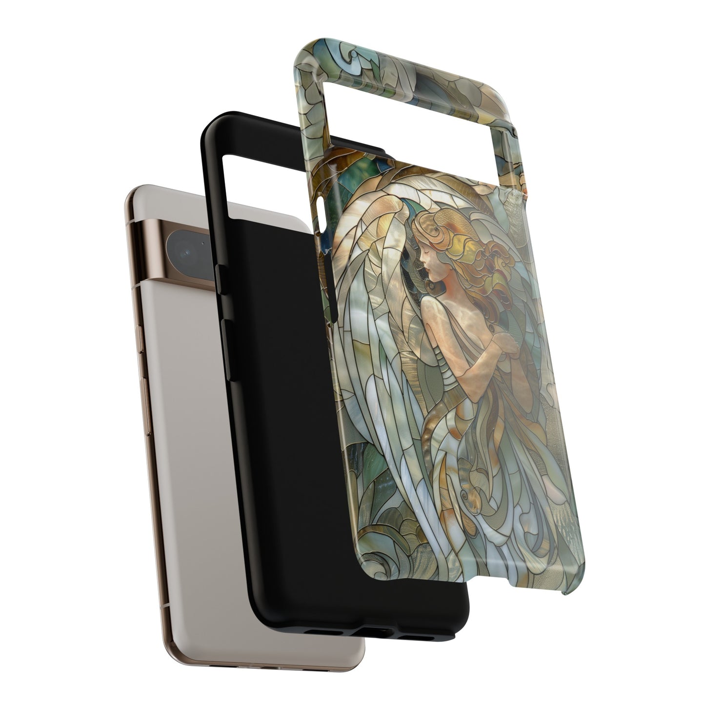 Angel Stained Glass Design Google Pixel Phone Case