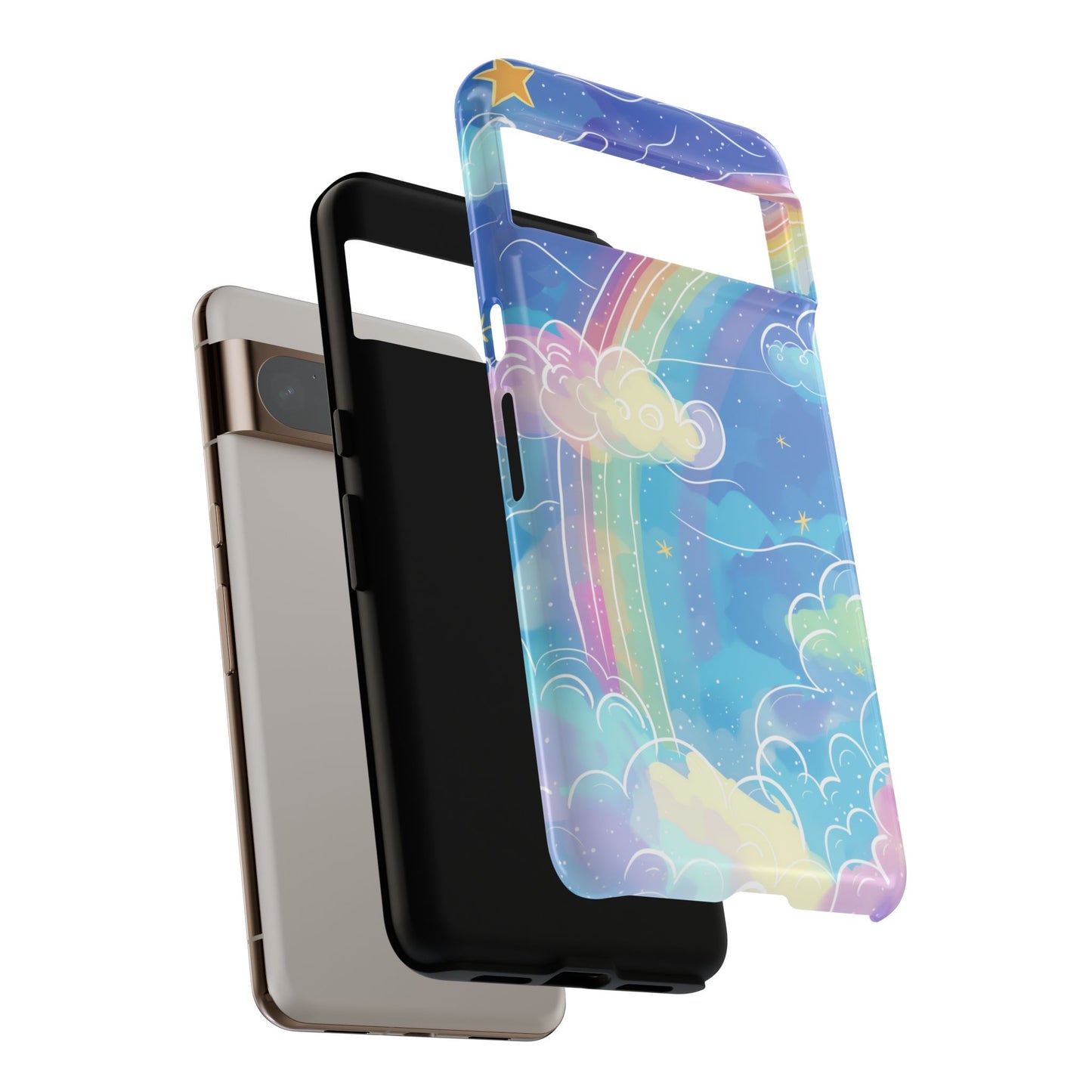Pastel Rainbow Design Google Pixel Phone Case