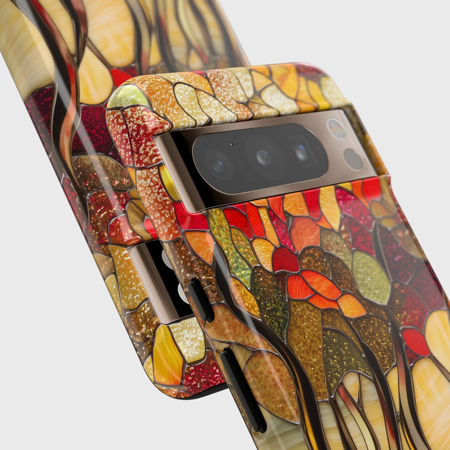 Autumn Forest Stained Glass Design Google Pixel Phone Case