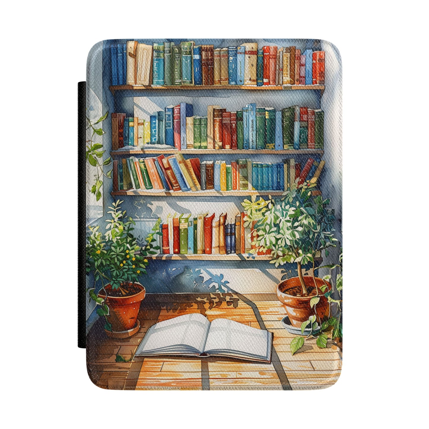 The Sunlit Library – Watercolor Kindle Case