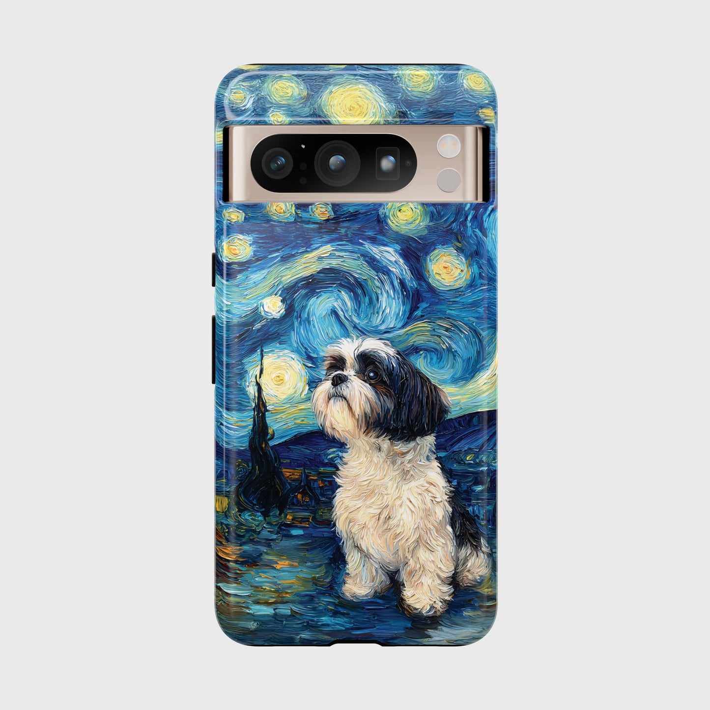 Barky Night (Shih Tzu) Design Phone Case for Google Pixel