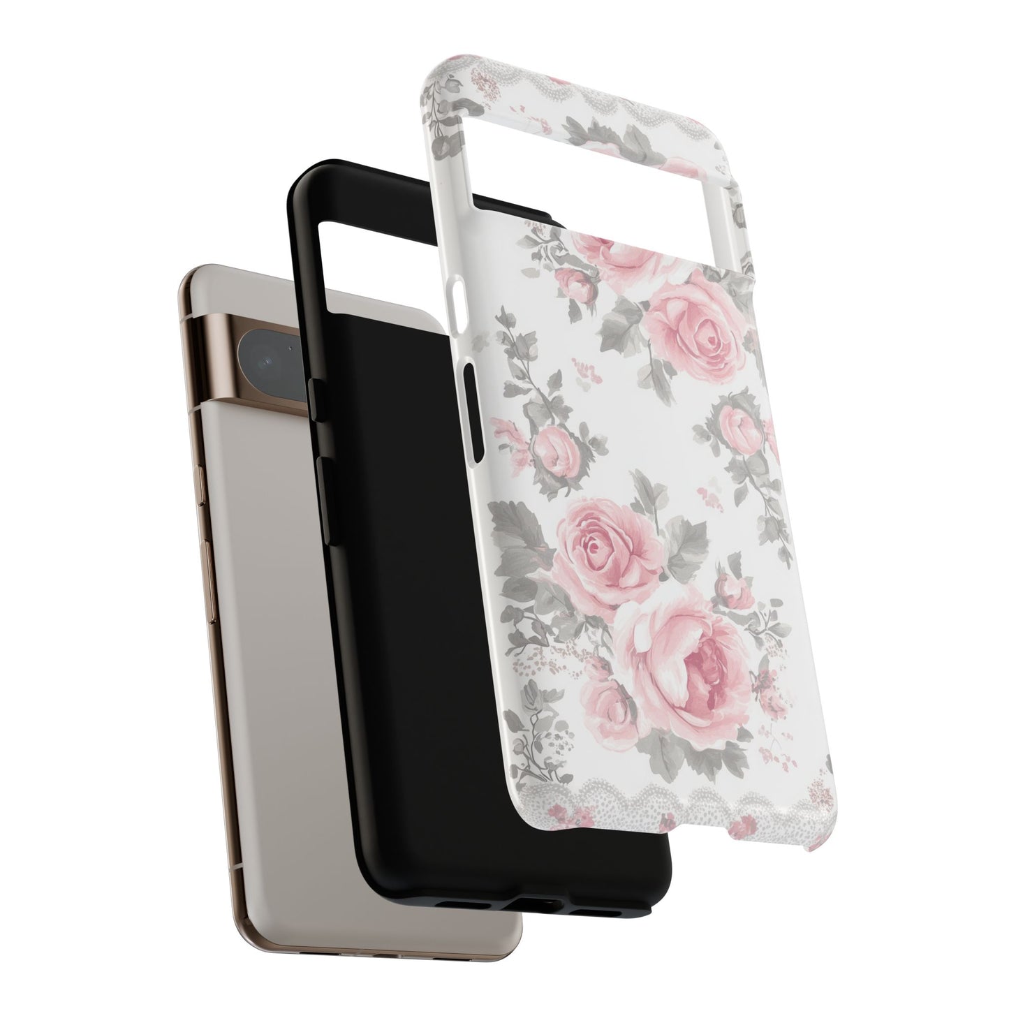 Coquette Watercolor Roses Design Phone Case for Google Pixel