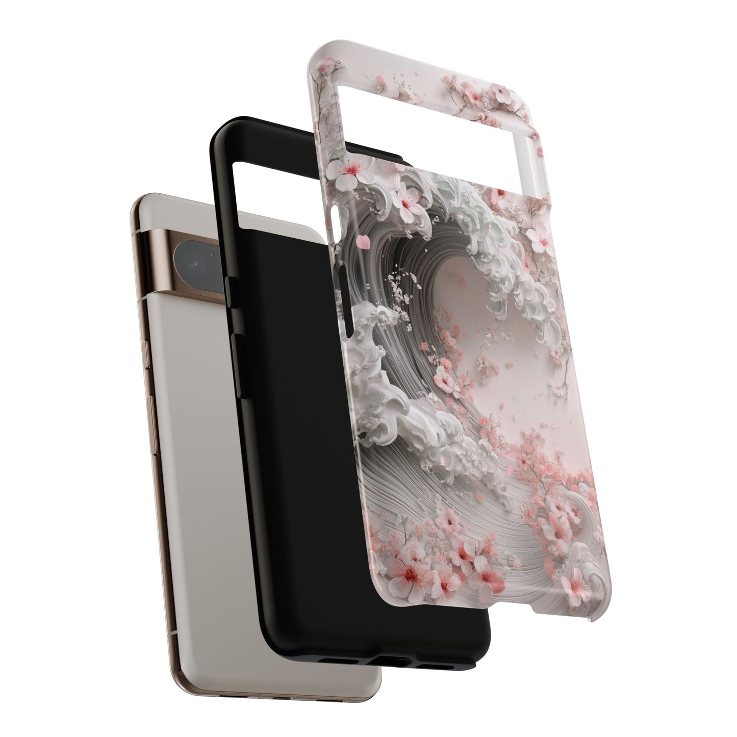 The Great Sakura Wave Design Phone Case for Google Pixel