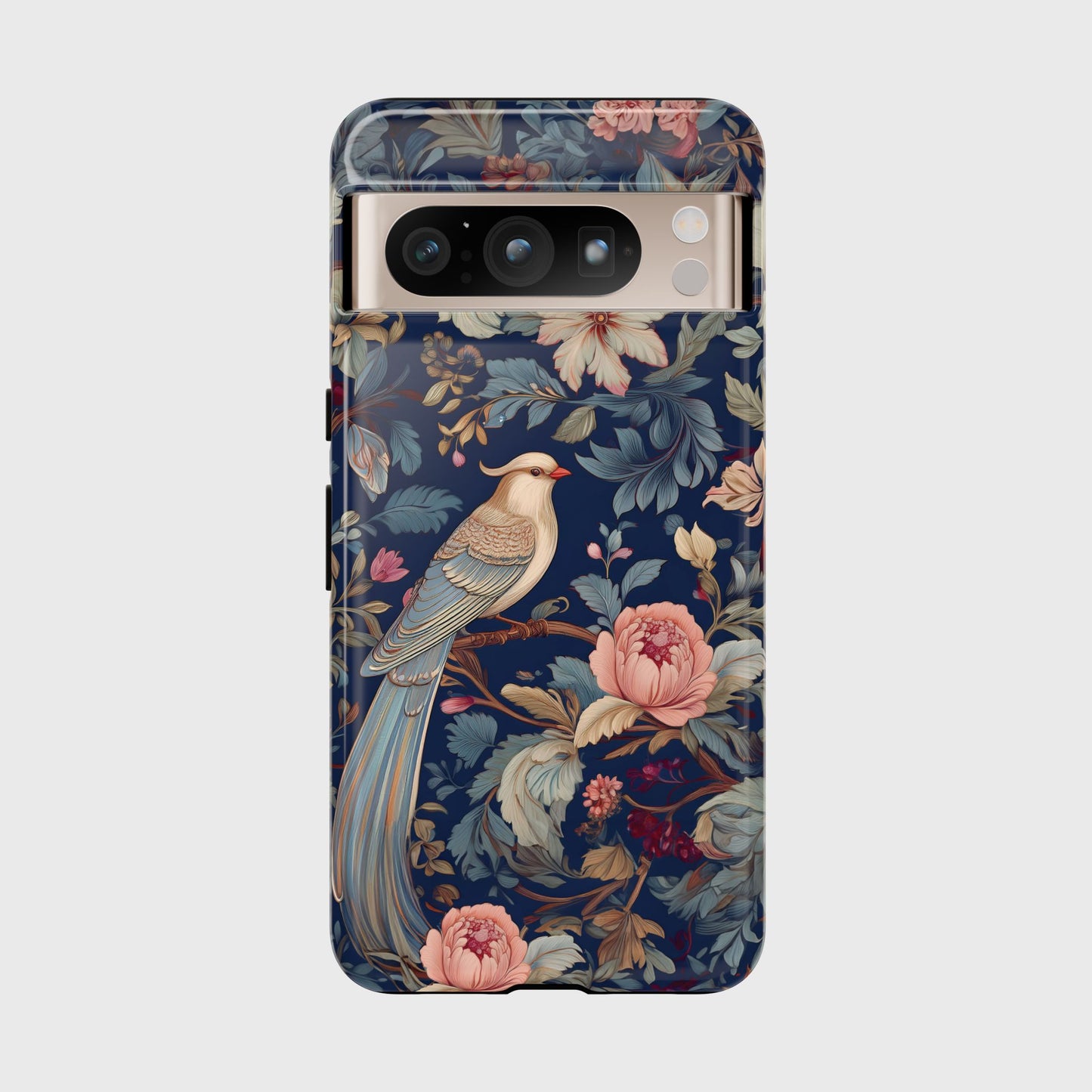 William Moris Inspired Birds Floral Design 1 Google Pixel Phone Case