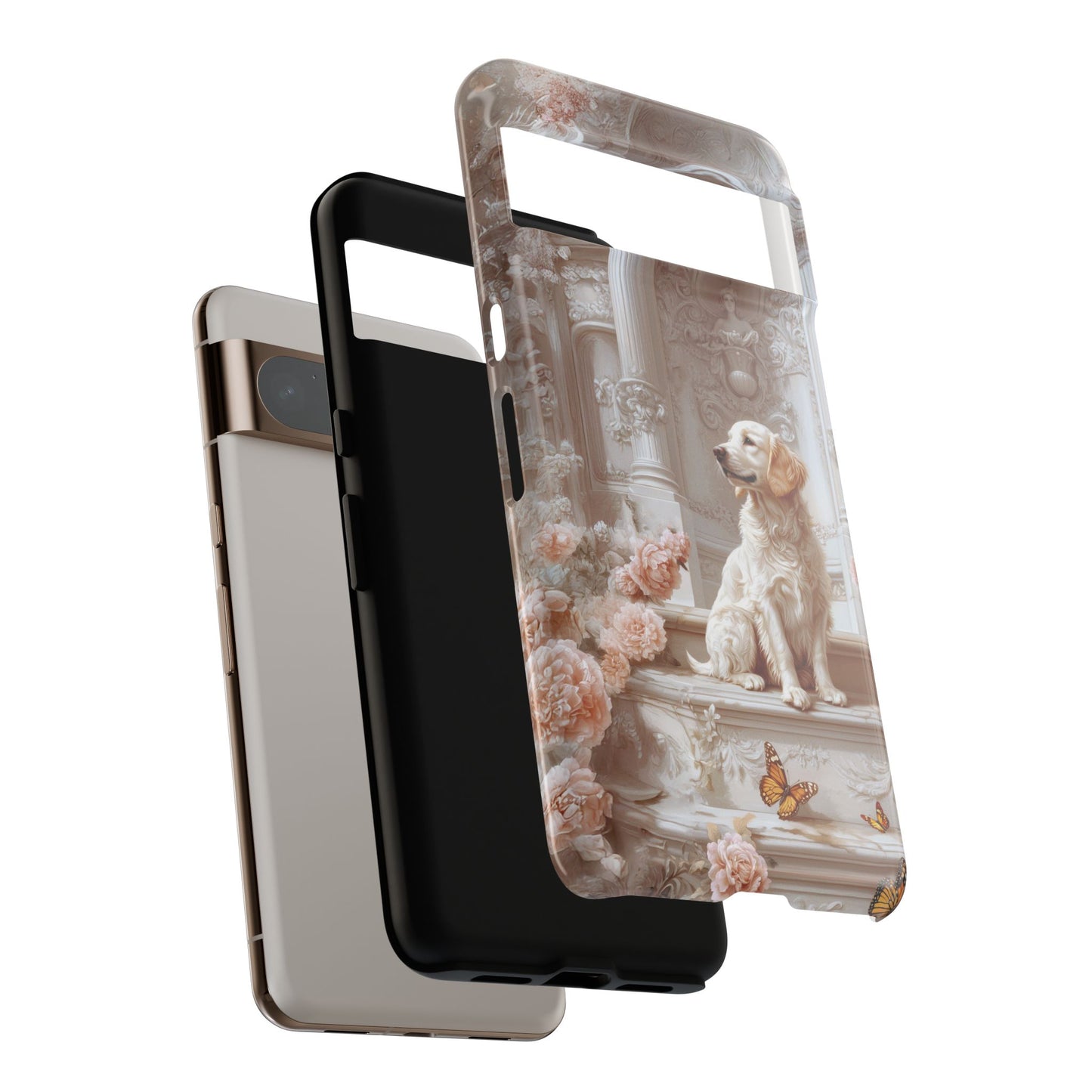 Golden Retriever French Toile Design Phone Case for Google Pixel