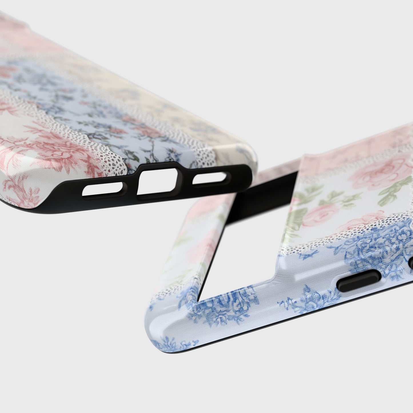 Coquette Lace Fabric Patchwork Design Phone Case for Google Pixel