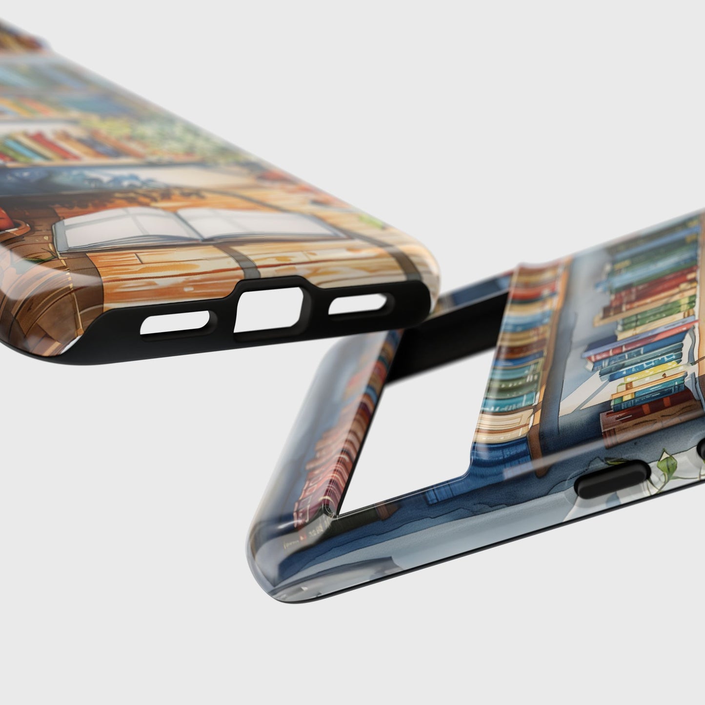 Artistic Watercolour Bookshelf Design Google Pixel Phone Case