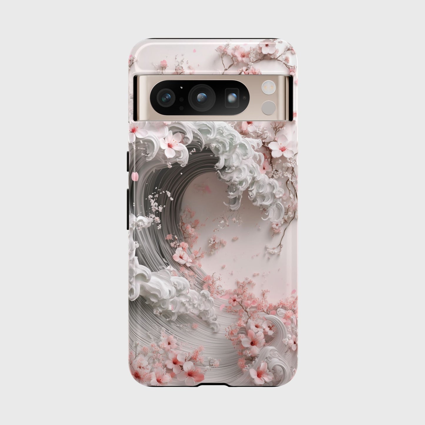 The Great Sakura Wave Design Phone Case for Google Pixel