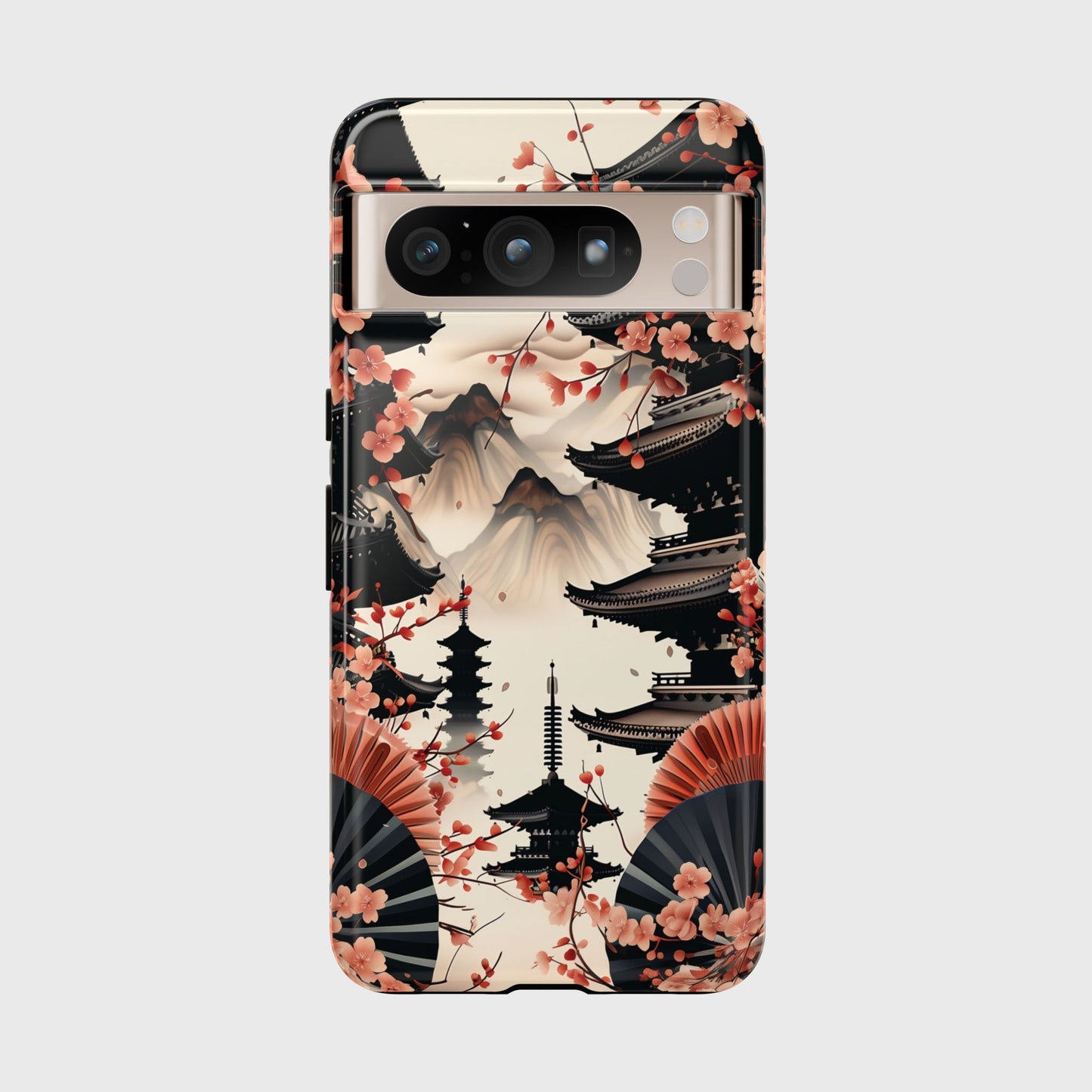 Sakura Pagoda Japanese Art Design Phone Case for Google Pixel