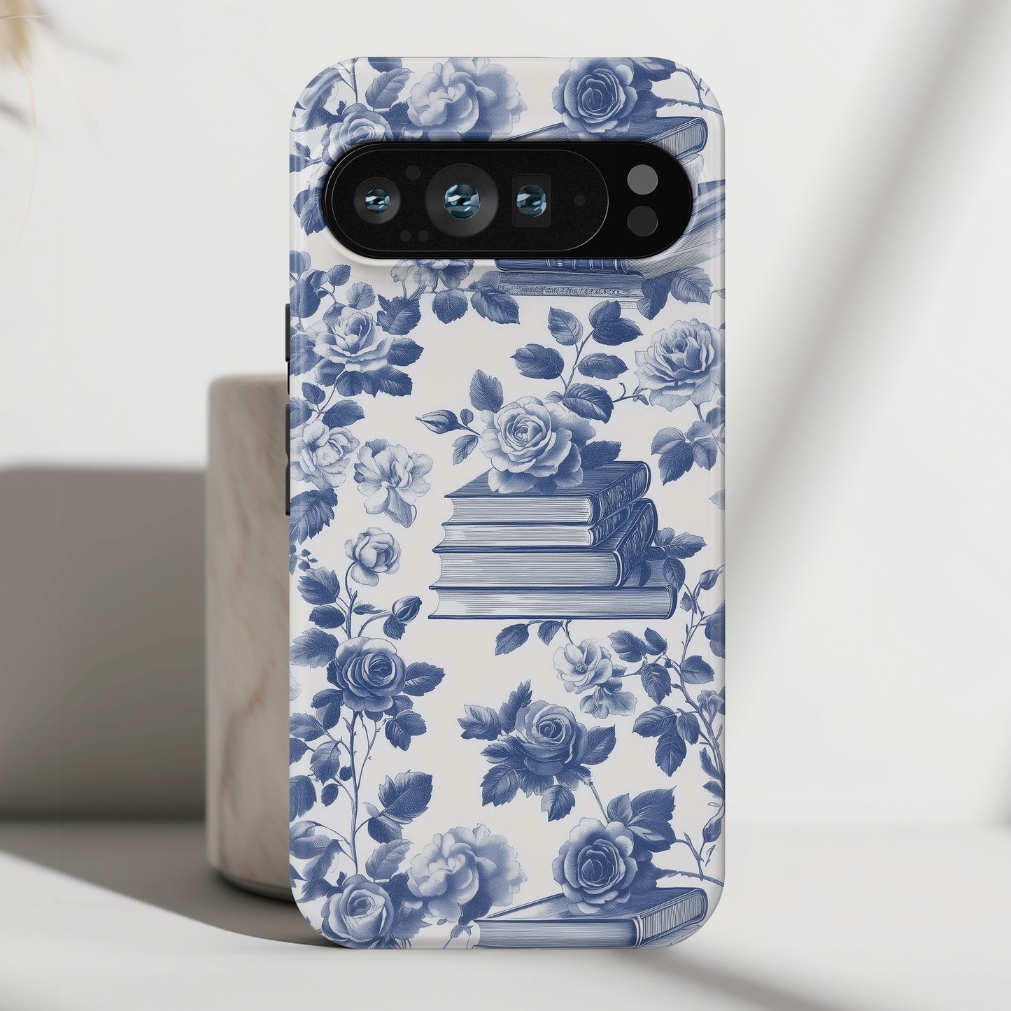 Book Floral Toile de Jouy Design Phone Case for Google Pixel