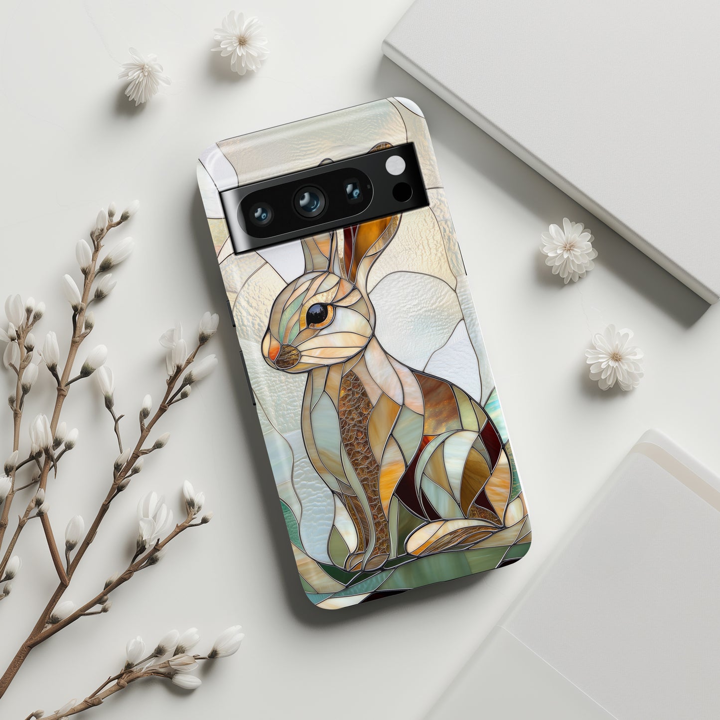 Bunny Stained Glass Design Google Pixel Phone Case
