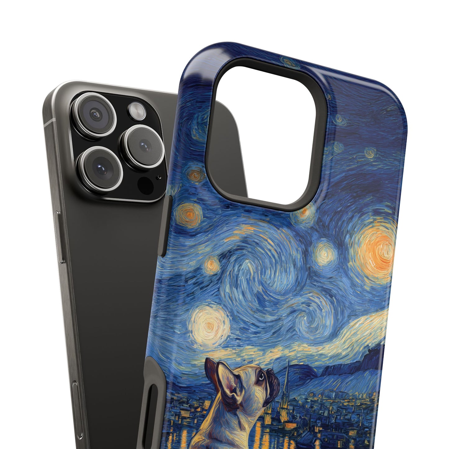 Barky Night (Frenchie) Design iPhone Case